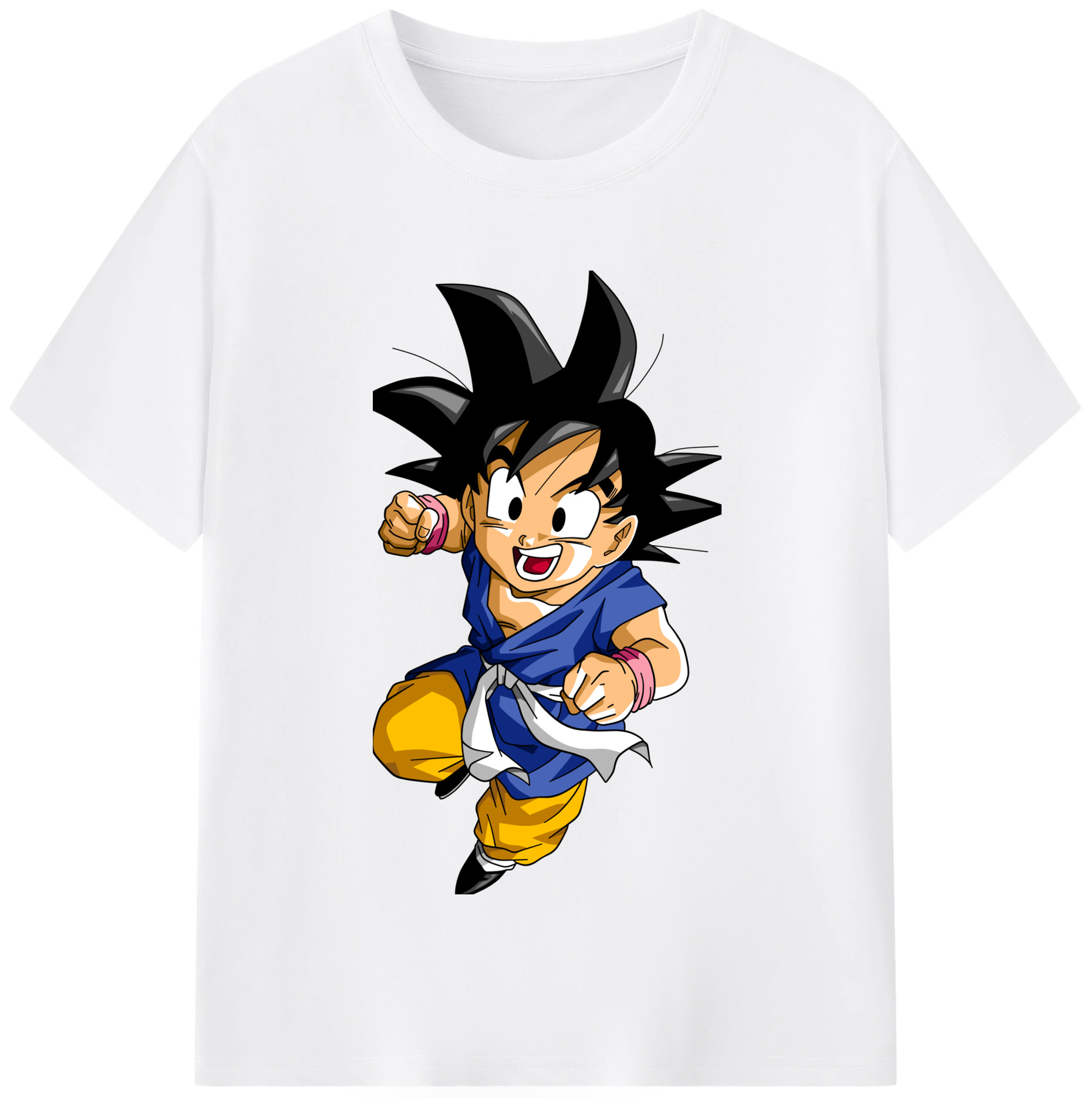 （画像用） ドラゴンボール 孫悟天 そん ごてん DRAGON BALL Son Goten 綿100％半袖Tシャツ（フロントプリント）
