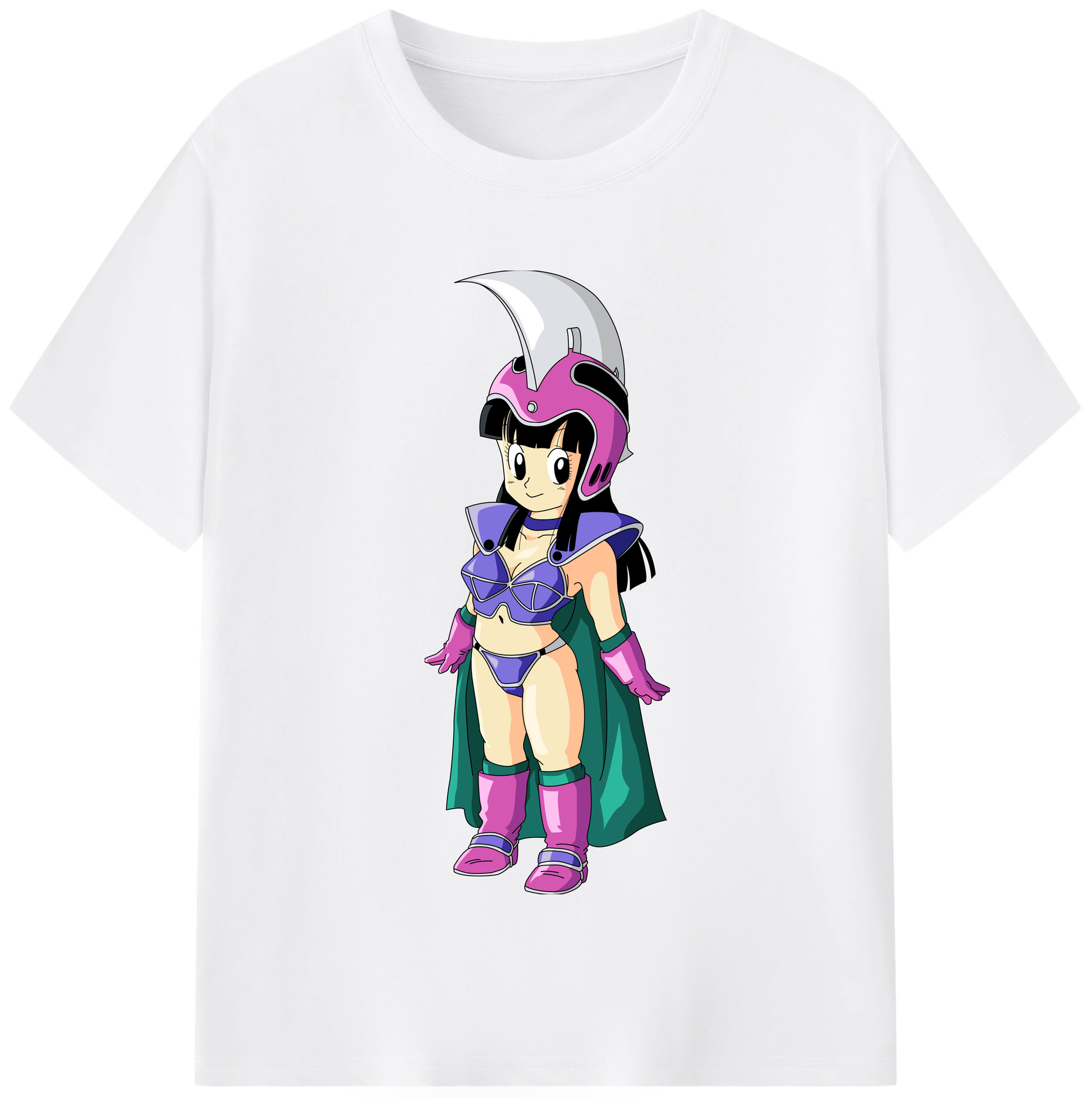 （画像用） ドラゴンボール チチ DRAGON BALL Chichi 綿100％半袖Tシャツ（フロントプリント）