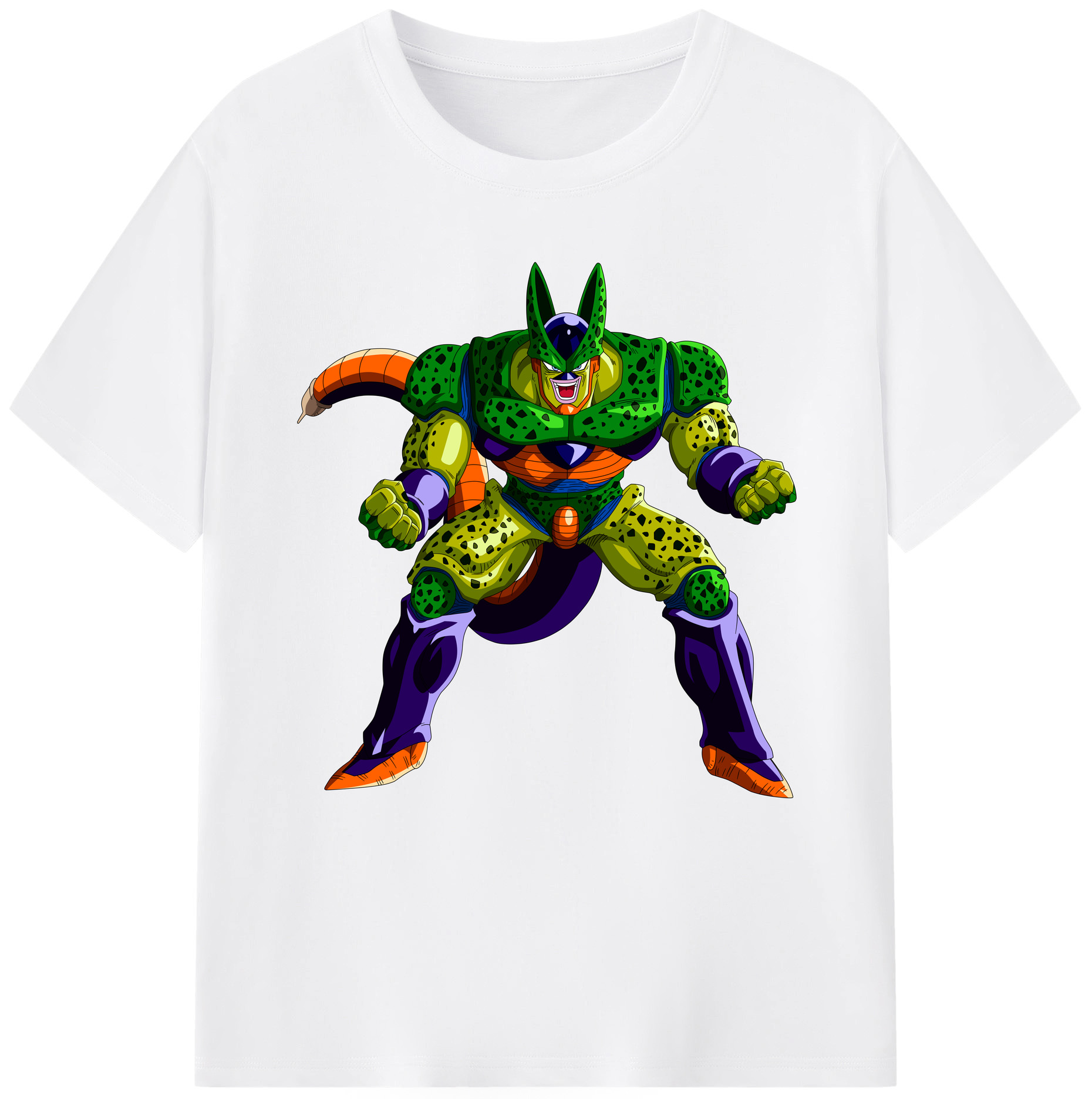 （画像用） ドラゴンボール セル DRAGON BALL Cell 綿100％半袖Tシャツ（フロントプリント）