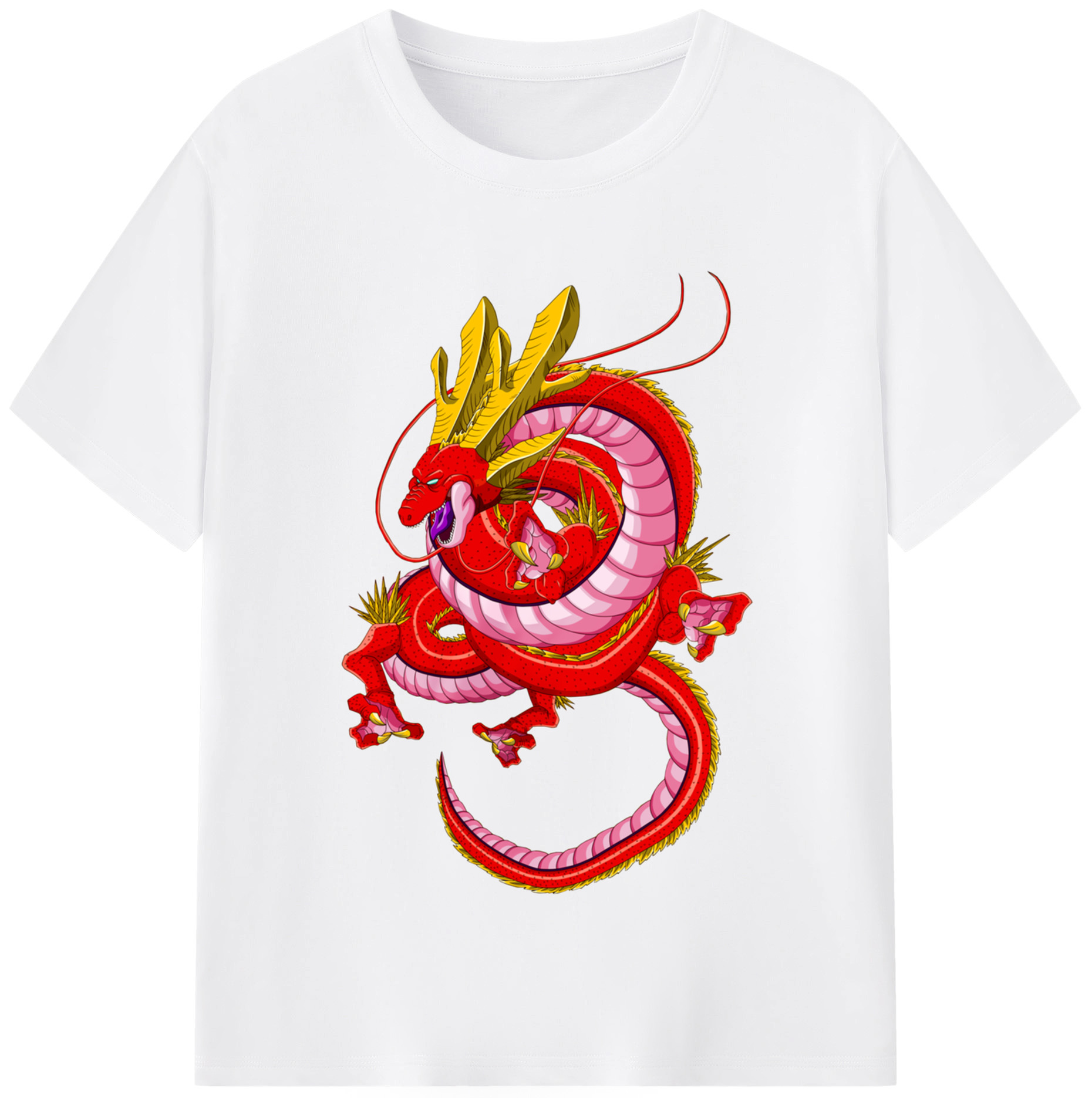 （画像用） ドラゴンボール 神龍 シェンロン DRAGON BALL Shenron 綿100％半袖Tシャツ（フロントプリント）