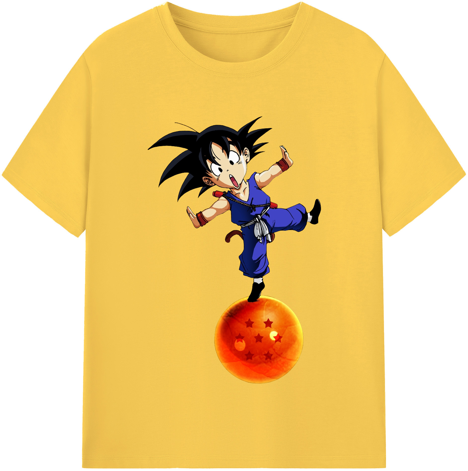 （画像用） ドラゴンボール 孫悟空（そん ごくう）Son Goku カカロット DRAGON BALL Kakarotto 綿100％半袖Tシャツ（フロントプリント）
