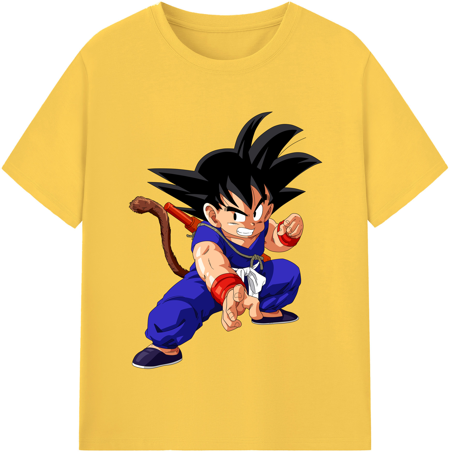 （画像用） ドラゴンボール 孫悟空（そん ごくう）Son Goku カカロット DRAGON BALL Kakarotto 綿100％半袖Tシャツ（フロントプリント）