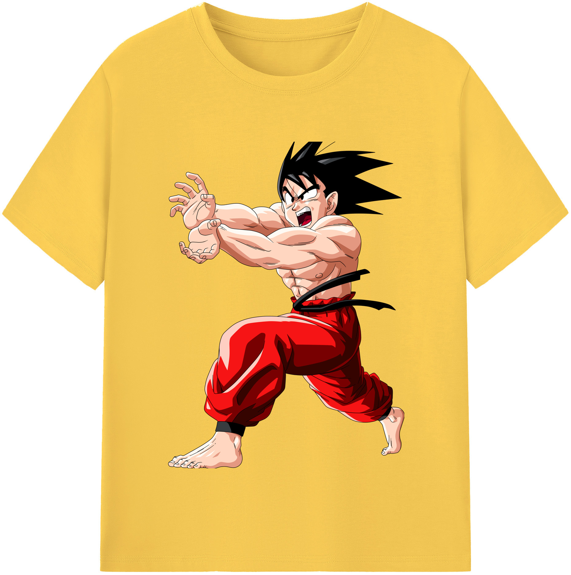 （画像用） ドラゴンボール 孫悟空（そん ごくう）Son Goku カカロット DRAGON BALL Kakarotto 綿100％半袖Tシャツ（フロントプリント）