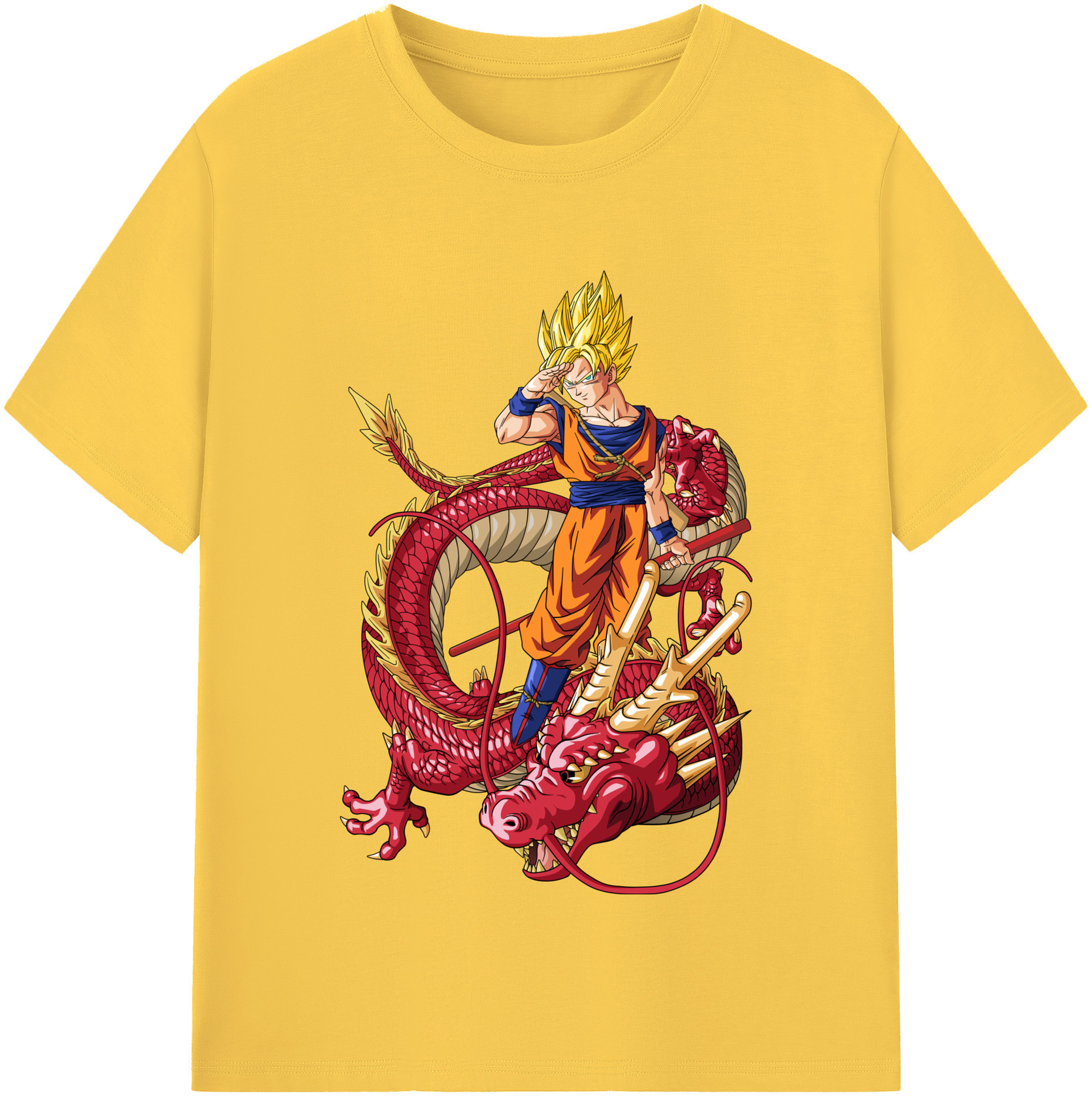 （画像用） ドラゴンボール 孫悟空（そん ごくう）Son Goku カカロット DRAGON BALL Kakarotto 綿100％半袖Tシャツ（フロントプリント）