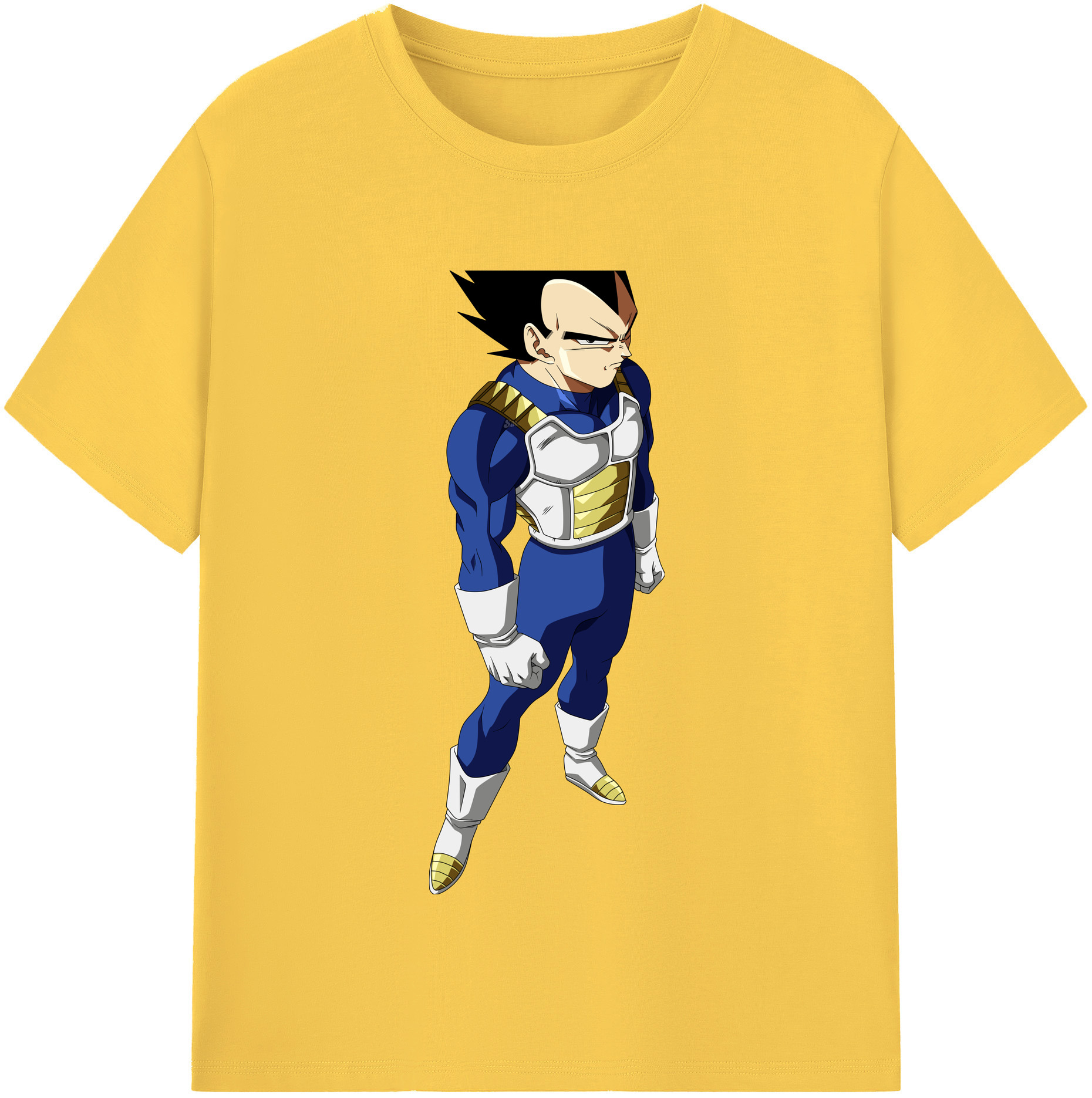 （画像用） ドラゴンボール ベジータ四世（Bejīta Yonsei）DRAGON BALL Vegeta IV 綿100％半袖Tシャツ（フロントプリント）