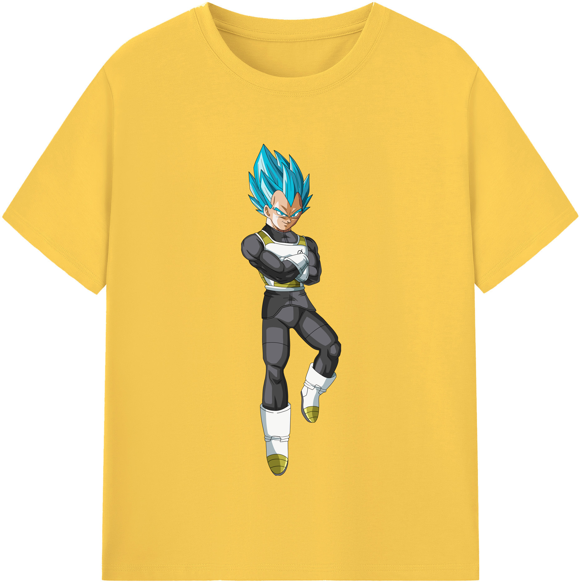 （画像用） ドラゴンボール ベジータ四世（Bejīta Yonsei）DRAGON BALL Vegeta IV 綿100％半袖Tシャツ（フロントプリント）