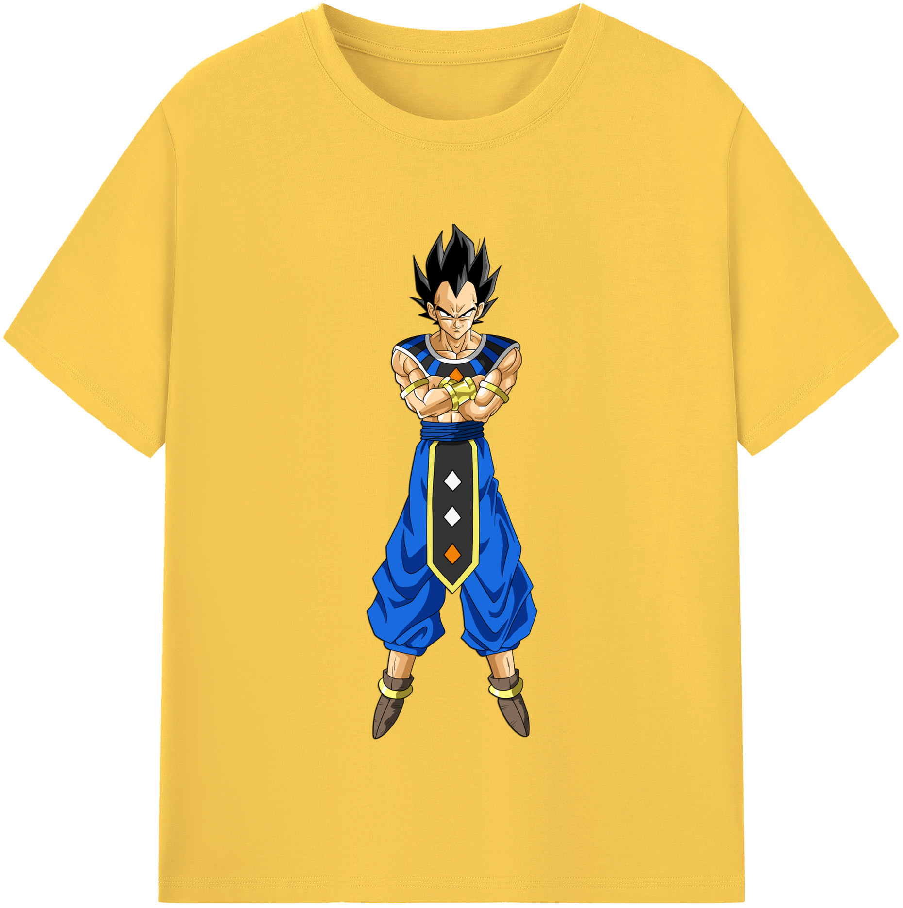 （画像用） ドラゴンボール ベジータ四世（Bejīta Yonsei）DRAGON BALL Vegeta IV 綿100％半袖Tシャツ（フロントプリント）