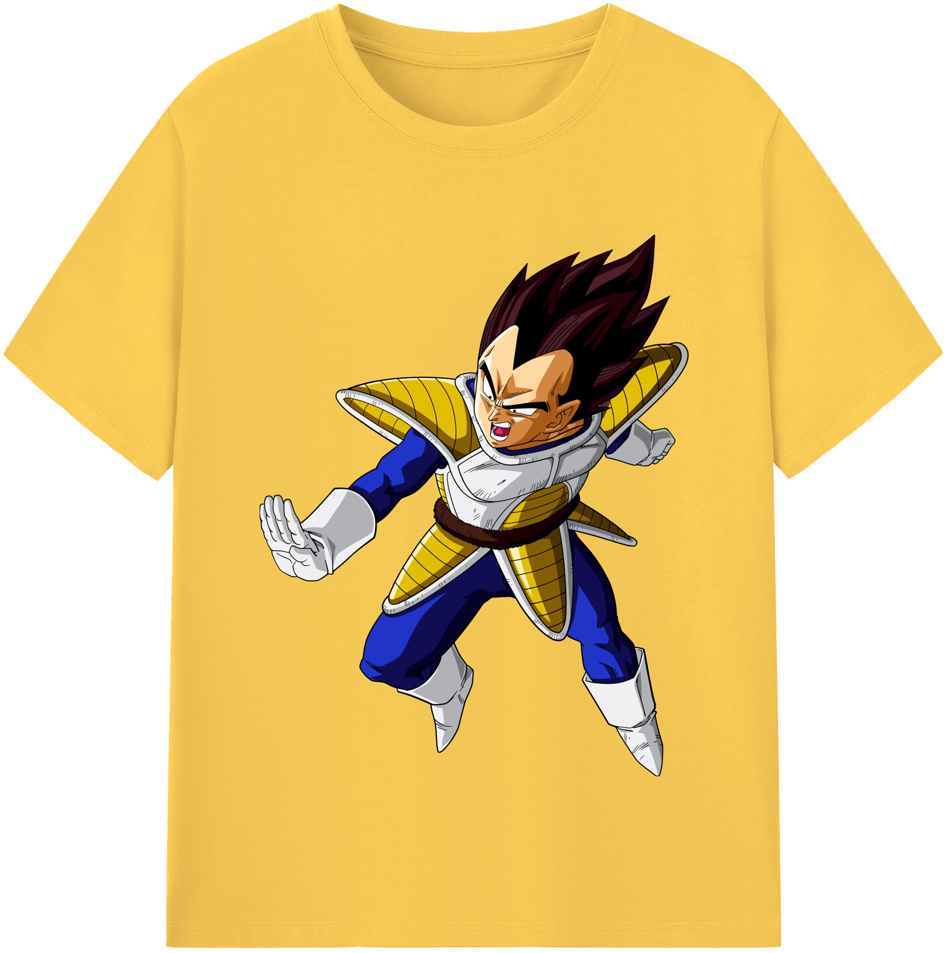（画像用） ドラゴンボール ベジータ四世（Bejīta Yonsei）DRAGON BALL Vegeta IV 綿100％半袖Tシャツ（フロントプリント）