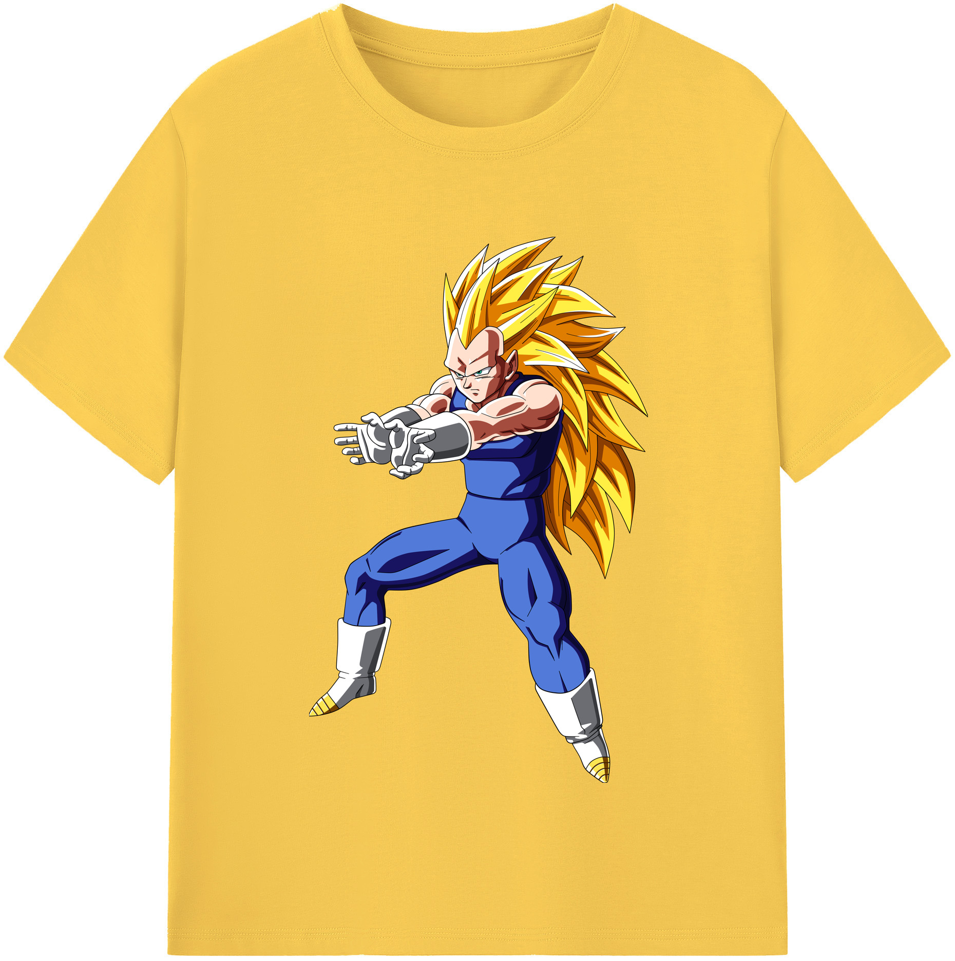 （画像用） ドラゴンボール ベジータ四世（Bejīta Yonsei）DRAGON BALL Vegeta IV 綿100％半袖Tシャツ（フロントプリント）