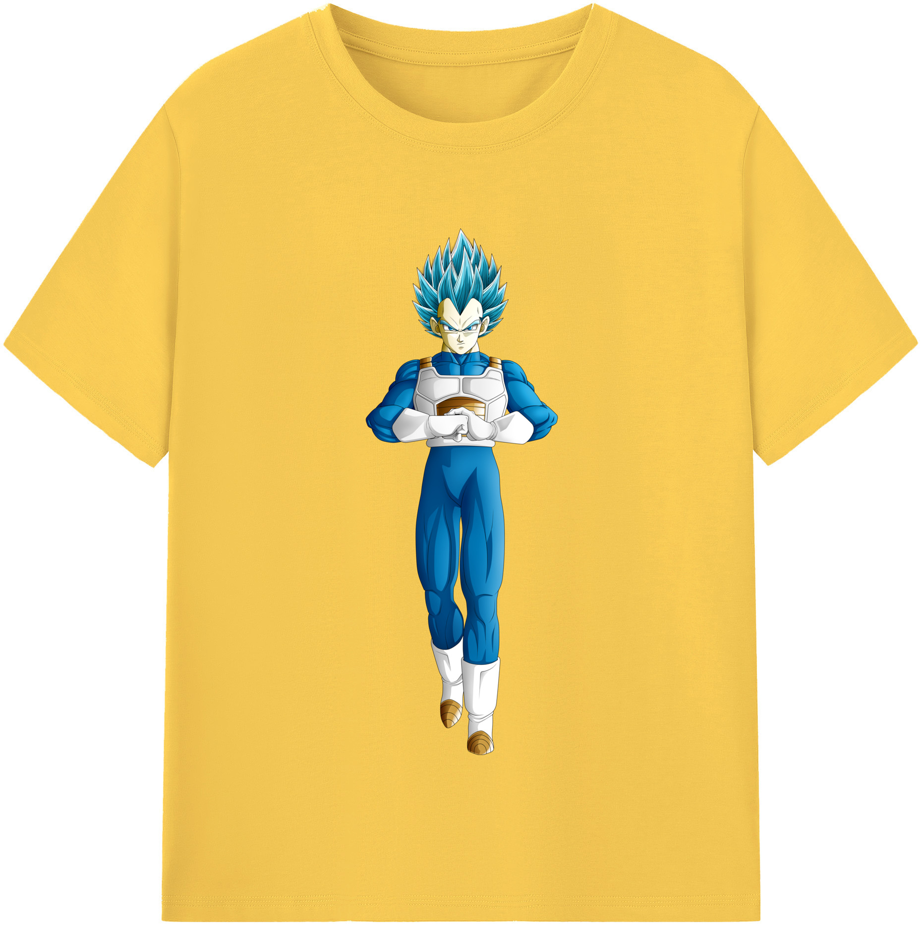 （画像用） ドラゴンボール ベジータ四世（Bejīta Yonsei）DRAGON BALL Vegeta IV 綿100％半袖Tシャツ（フロントプリント）