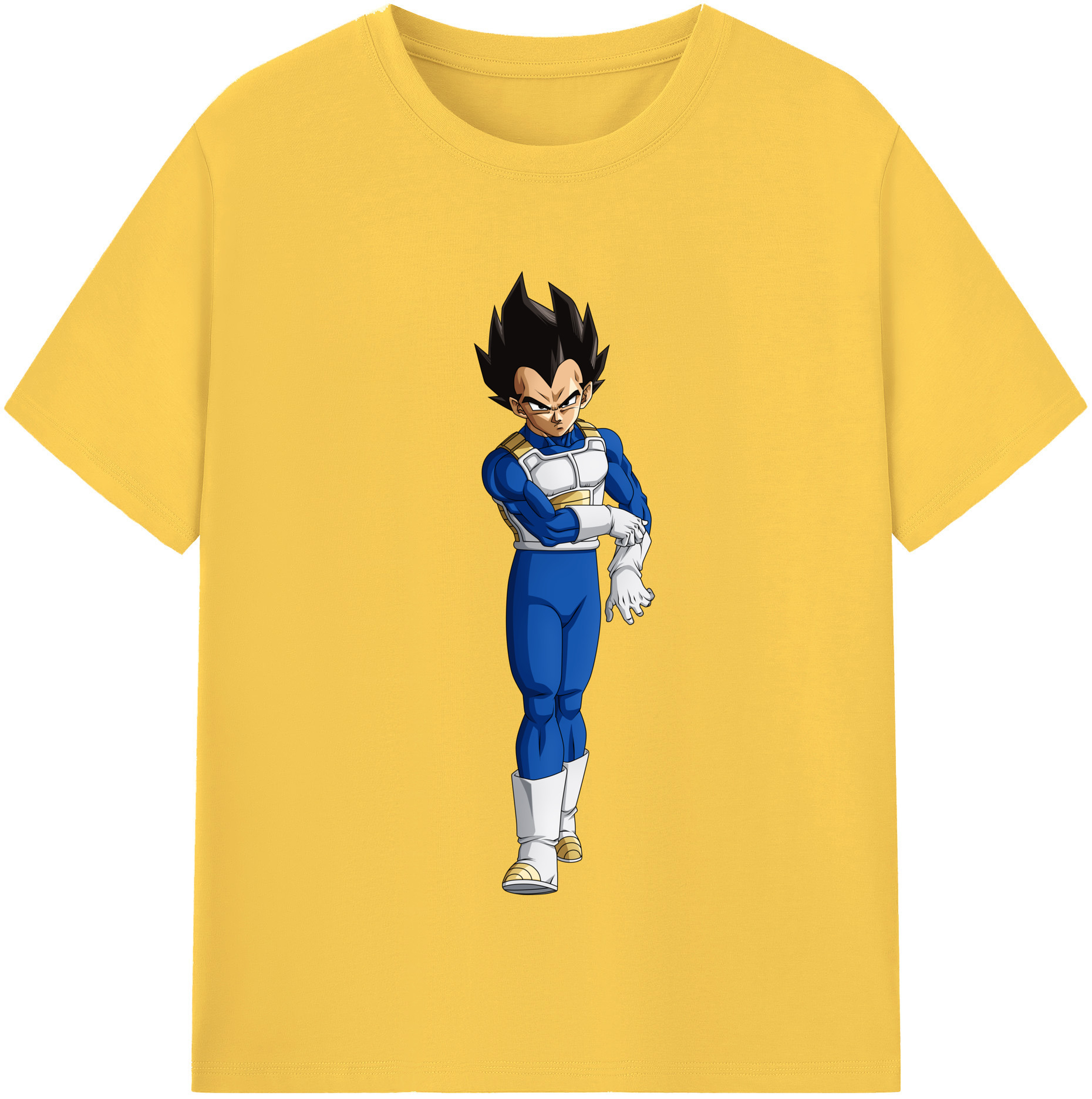 （画像用） ドラゴンボール ベジータ四世（Bejīta Yonsei）DRAGON BALL Vegeta IV 綿100％半袖Tシャツ（フロントプリント）