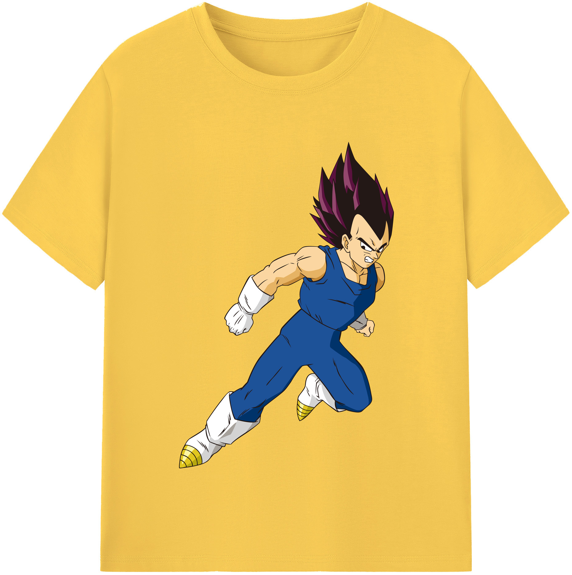 （画像用） ドラゴンボール ベジータ四世（Bejīta Yonsei）DRAGON BALL Vegeta IV 綿100％半袖Tシャツ（フロントプリント）