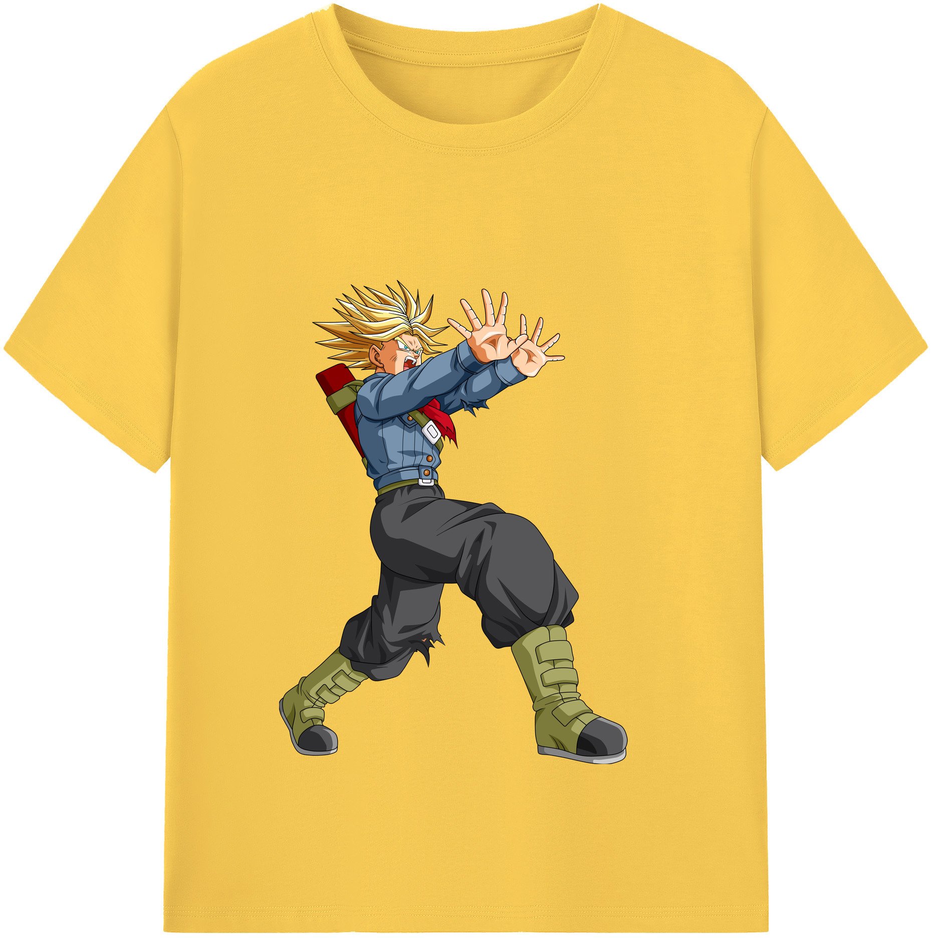 （画像用） ドラゴンボール トランクス（Torankusu）DRAGON BALL Trunks 綿100％半袖Tシャツ（フロントプリント）