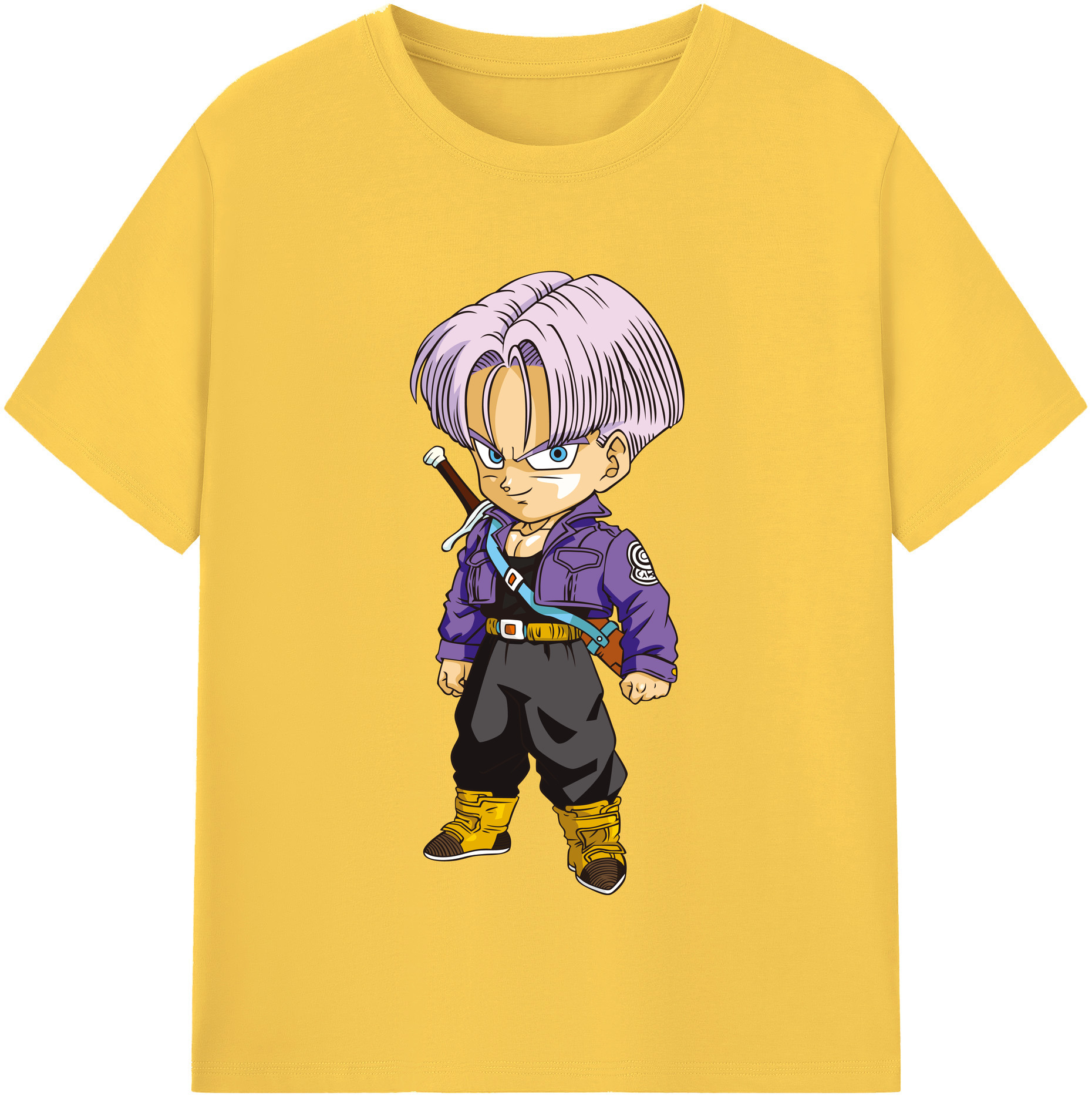 （画像用） ドラゴンボール トランクス（Torankusu）DRAGON BALL Trunks 綿100％半袖Tシャツ（フロントプリント）