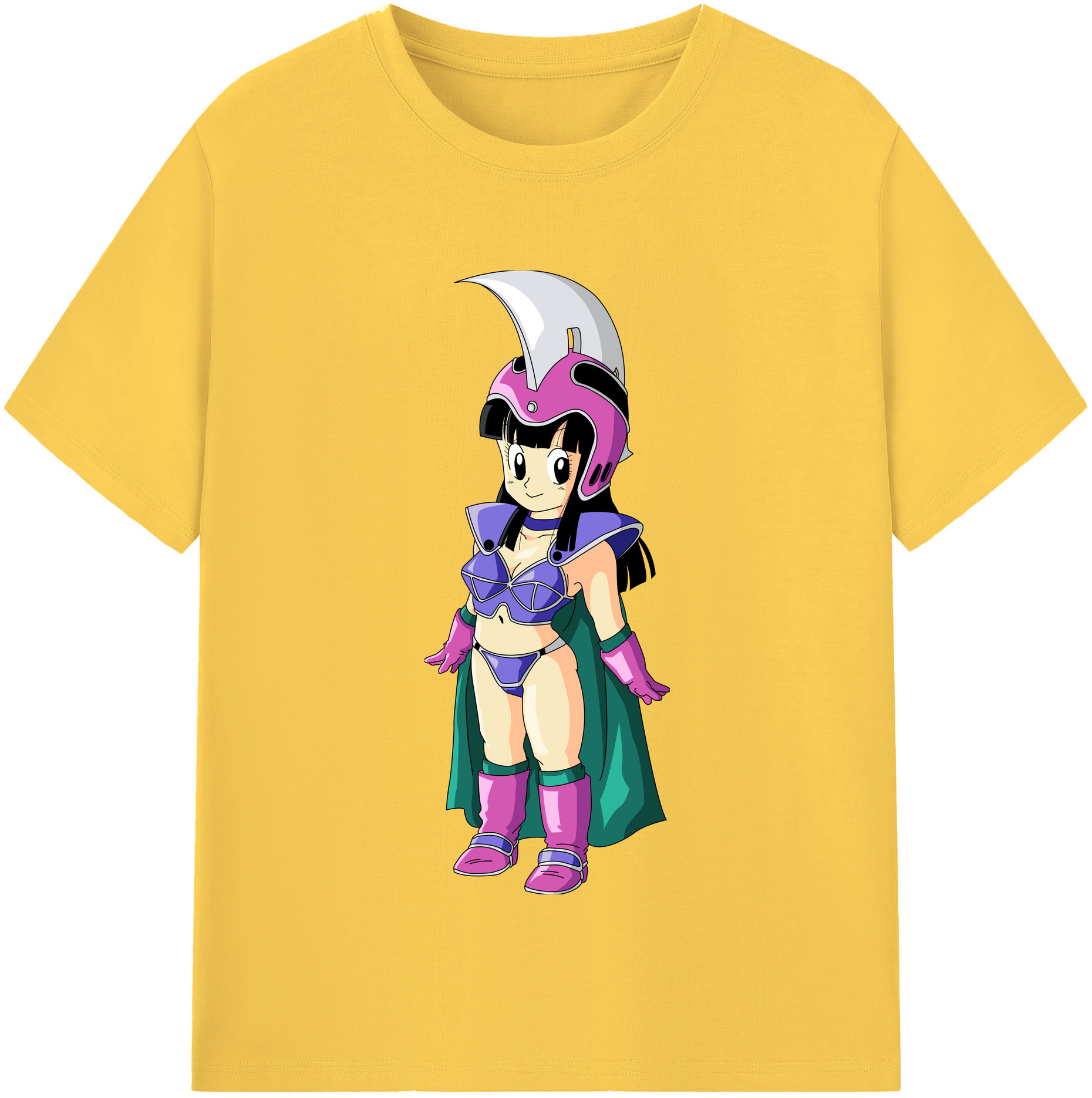 （画像用） ドラゴンボール チチ DRAGON BALL Chichi 綿100％半袖Tシャツ（フロントプリント）