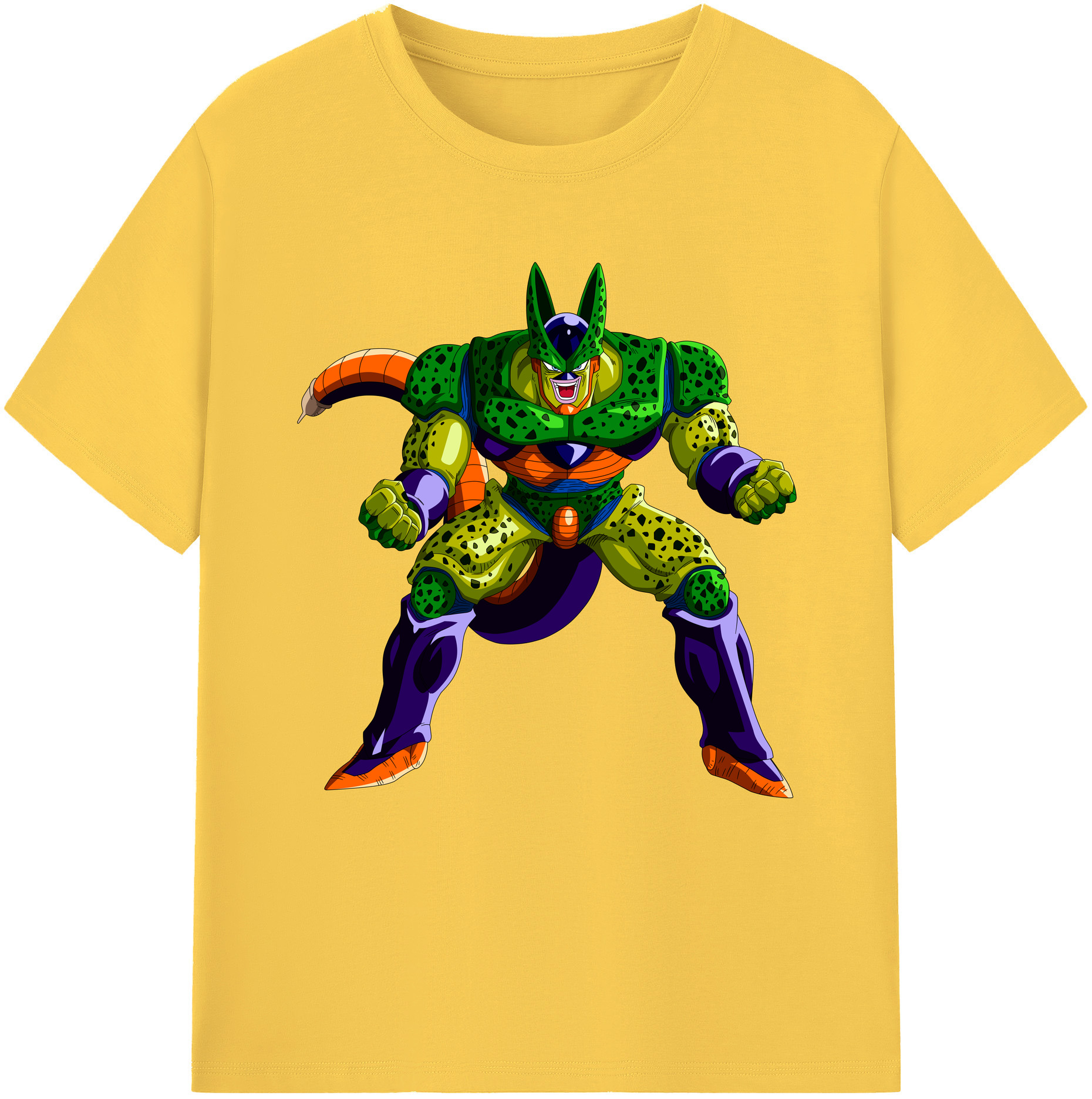 （画像用） ドラゴンボール セル DRAGON BALL Cell 綿100％半袖Tシャツ（フロントプリント）