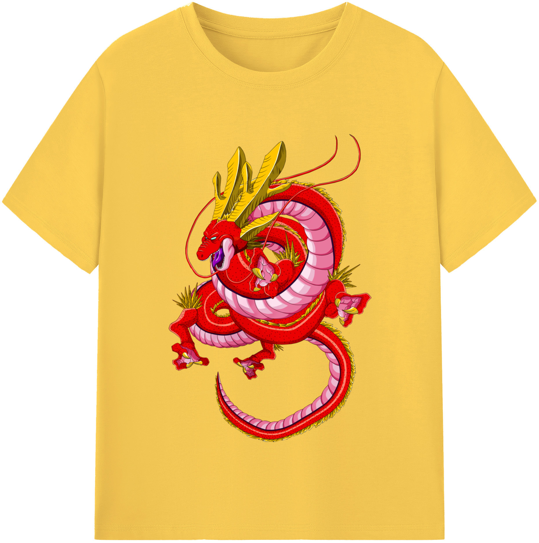 （画像用） ドラゴンボール 神龍 シェンロン DRAGON BALL Shenron 綿100％半袖Tシャツ（フロントプリント）