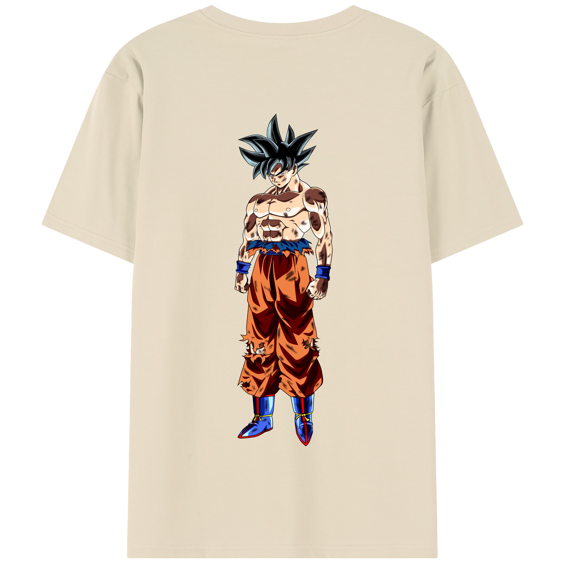 （画像用） ドラゴンボール 孫悟空（そん ごくう）Son Goku カカロット DRAGON BALL Kakarotto 綿100％半袖Tシャツ（背面プリント）