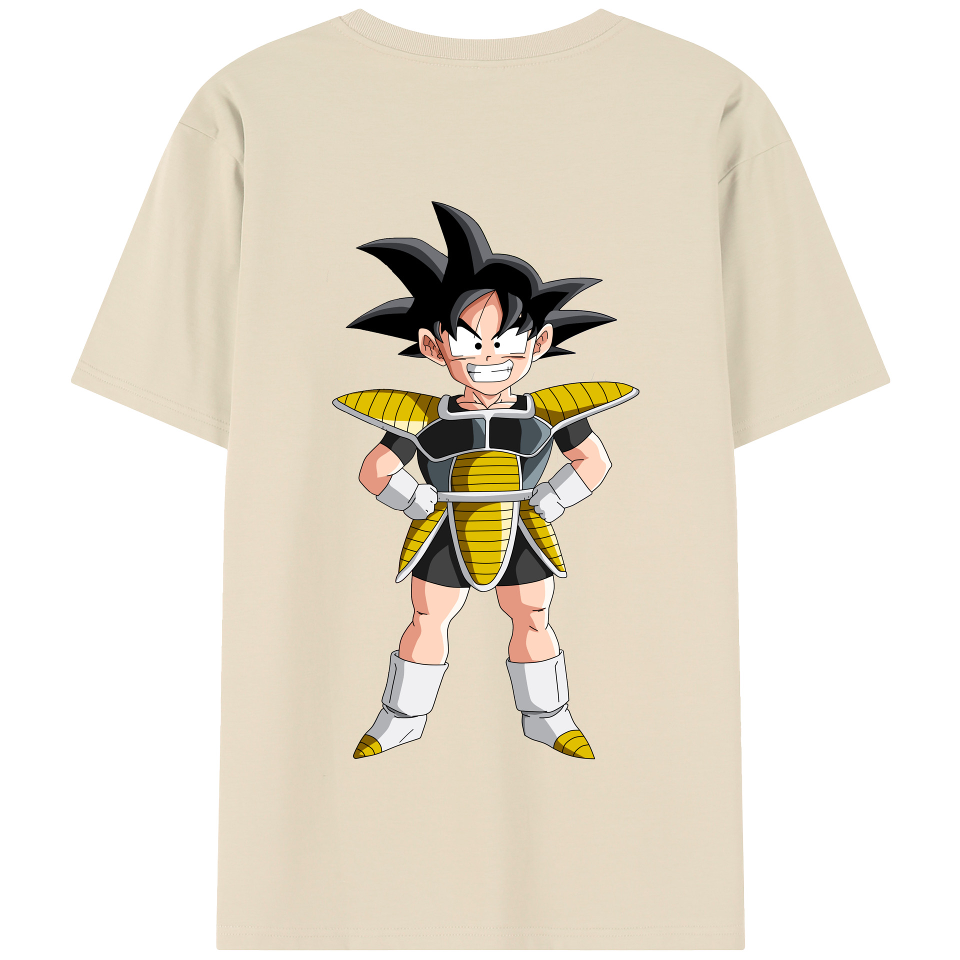 （画像用） ドラゴンボール 孫悟空（そん ごくう）Son Goku カカロット DRAGON BALL Kakarotto 綿100％半袖Tシャツ（背面プリント）