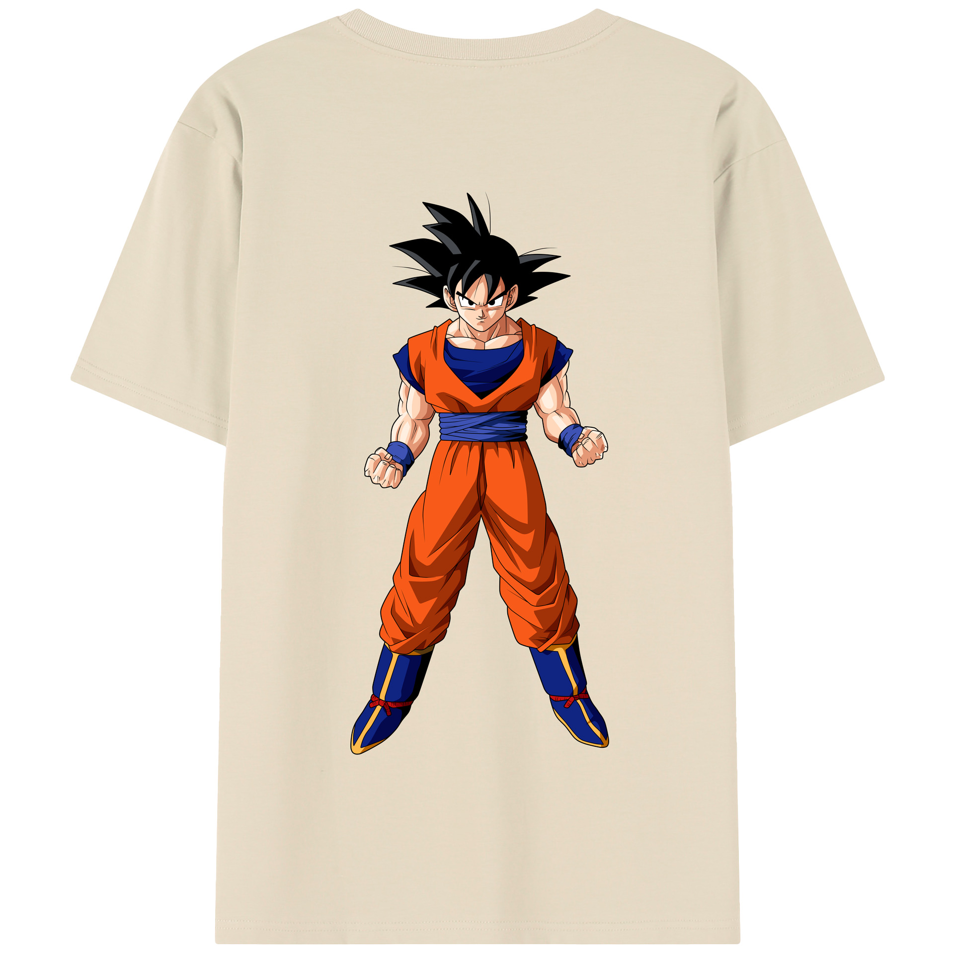 （画像用） ドラゴンボール 孫悟空（そん ごくう）Son Goku カカロット DRAGON BALL Kakarotto 綿100％半袖Tシャツ（背面プリント）