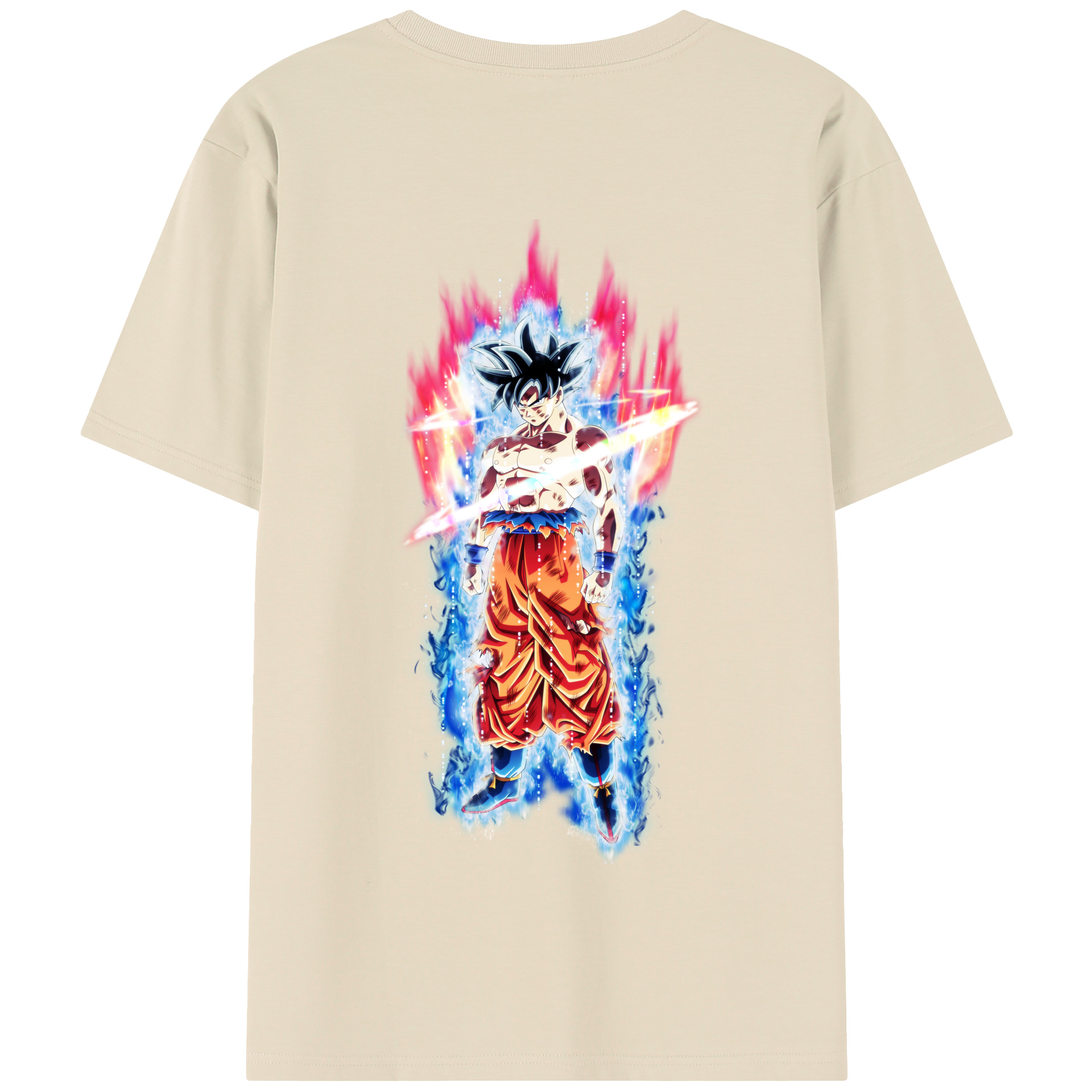 （画像用） ドラゴンボール 孫悟空（そん ごくう）Son Goku カカロット DRAGON BALL Kakarotto 綿100％半袖Tシャツ（背面プリント）