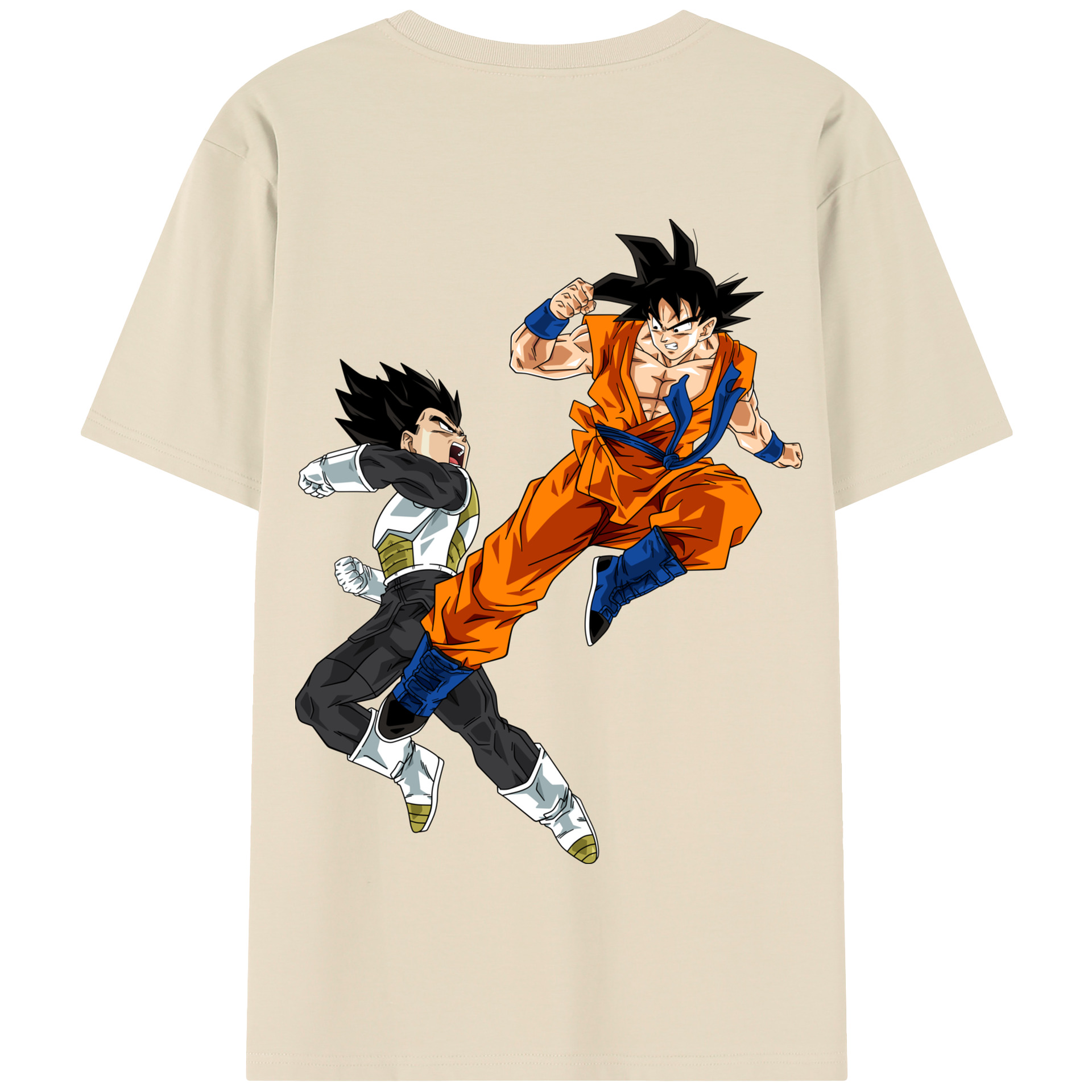 （画像用） ドラゴンボール 孫悟空（そん ごくう）Son Goku カカロット DRAGON BALL Kakarotto 綿100％半袖Tシャツ（背面プリント）