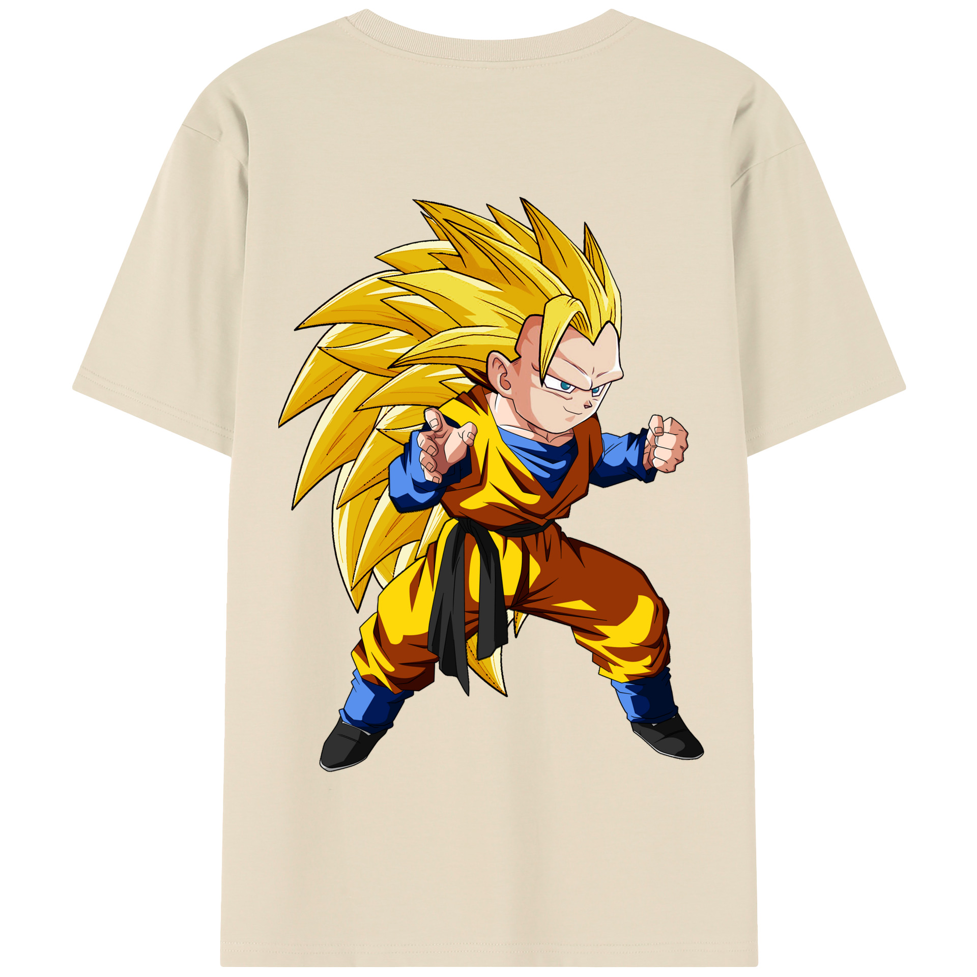 （画像用） ドラゴンボール ベジータ四世（Bejīta Yonsei）DRAGON BALL Vegeta IV 綿100％半袖Tシャツ（背面プリント）