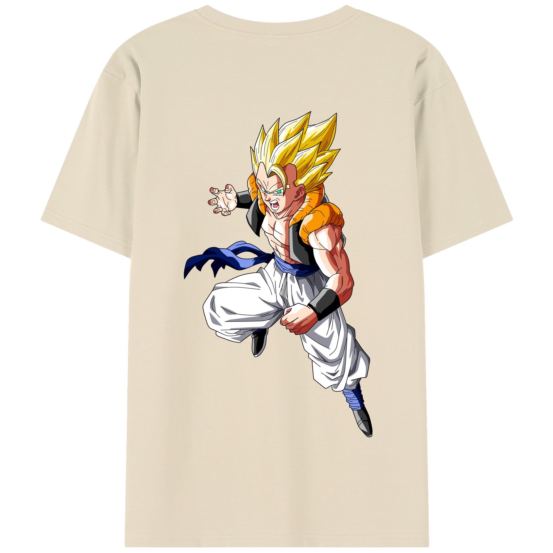 （画像用） ドラゴンボール ベジータ四世（Bejīta Yonsei）DRAGON BALL Vegeta IV 綿100％半袖Tシャツ（背面プリント）