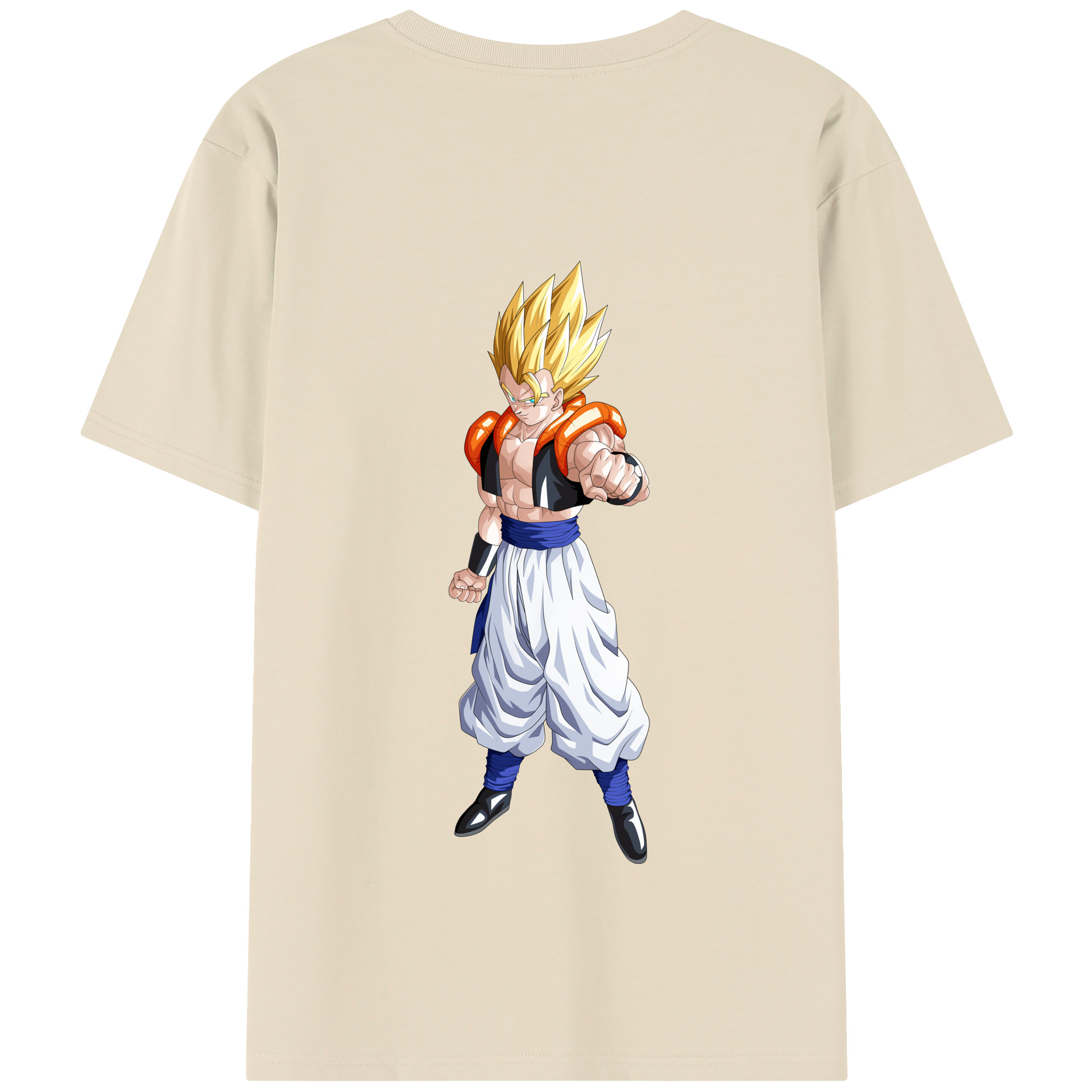 （画像用） ドラゴンボール ベジータ四世（Bejīta Yonsei）DRAGON BALL Vegeta IV 綿100％半袖Tシャツ（背面プリント）