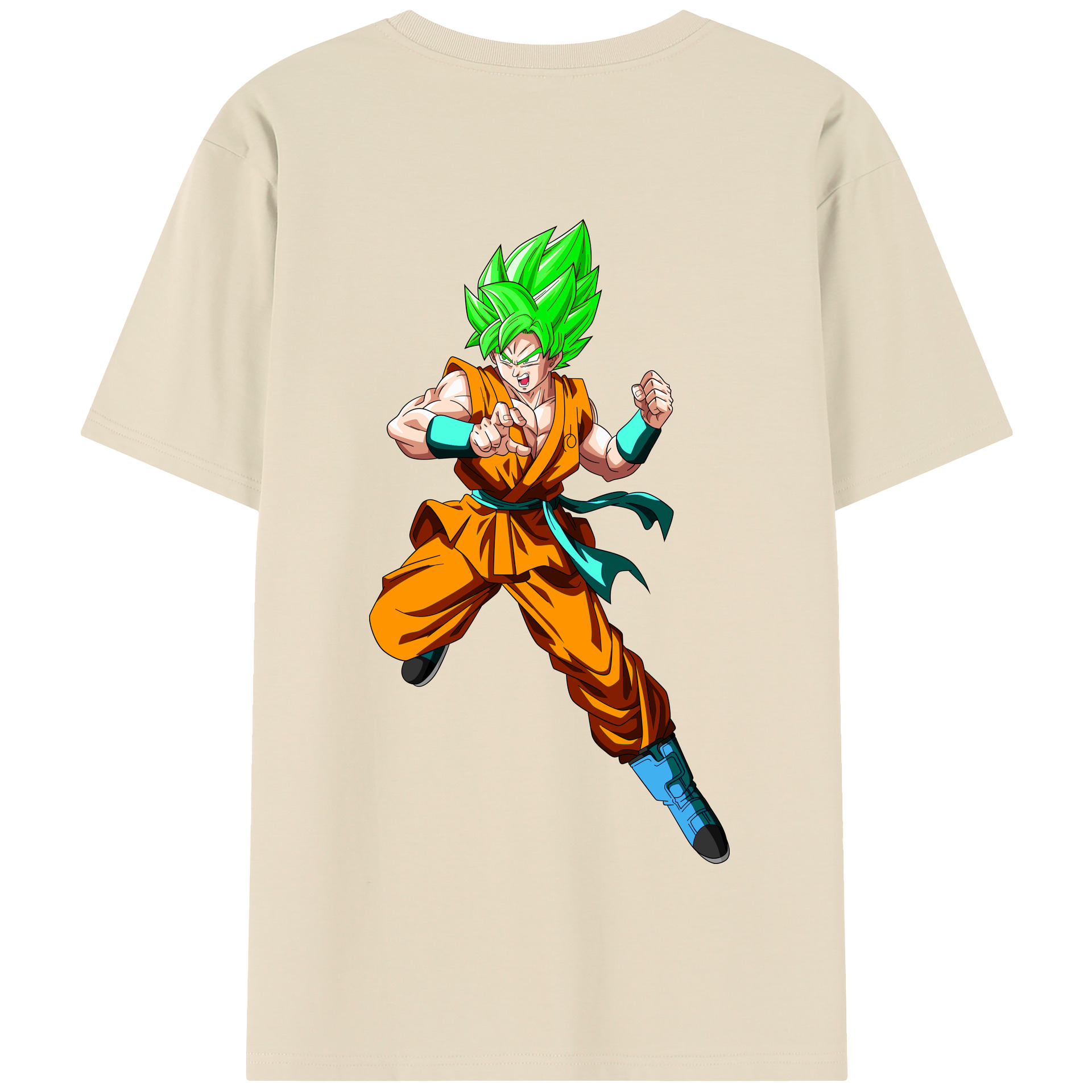 （画像用） ドラゴンボール 孫 悟飯（そんごはん）DRAGON BALL Son Gohan 綿100％半袖Tシャツ（背面プリント）