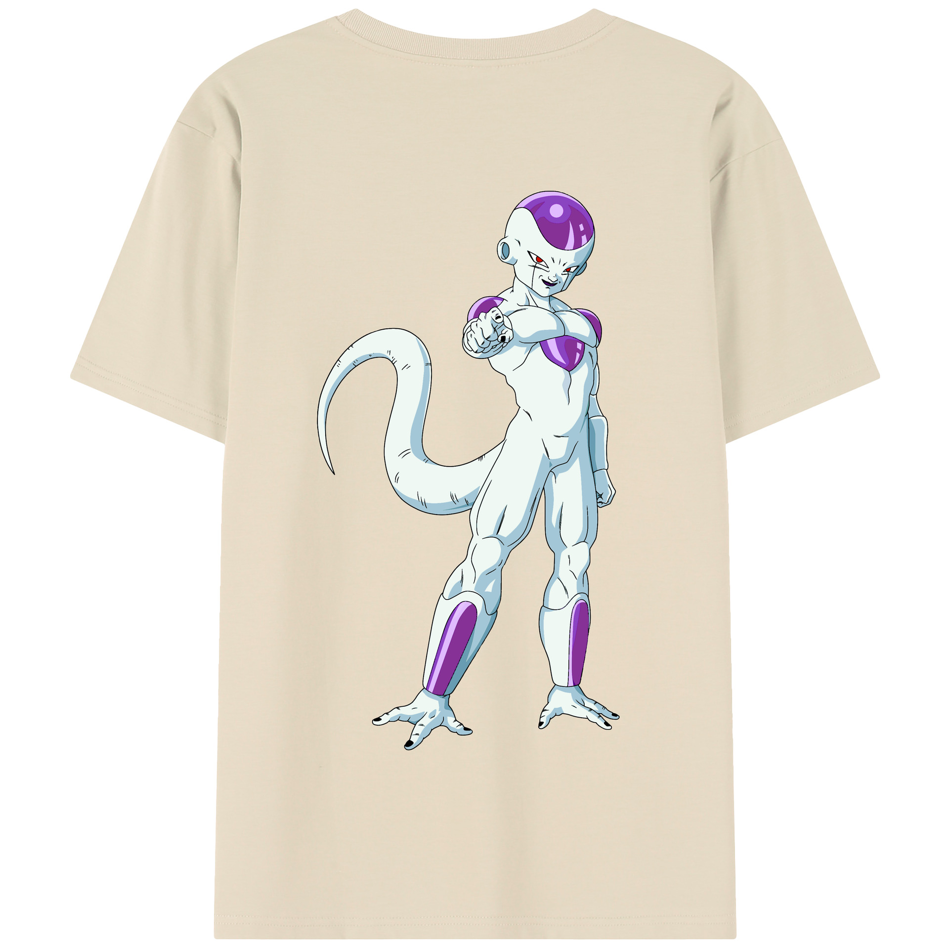 （画像用） ドラゴンボール フリーザ DRAGON BALL Frieza 綿100％半袖Tシャツ（背面プリント）
