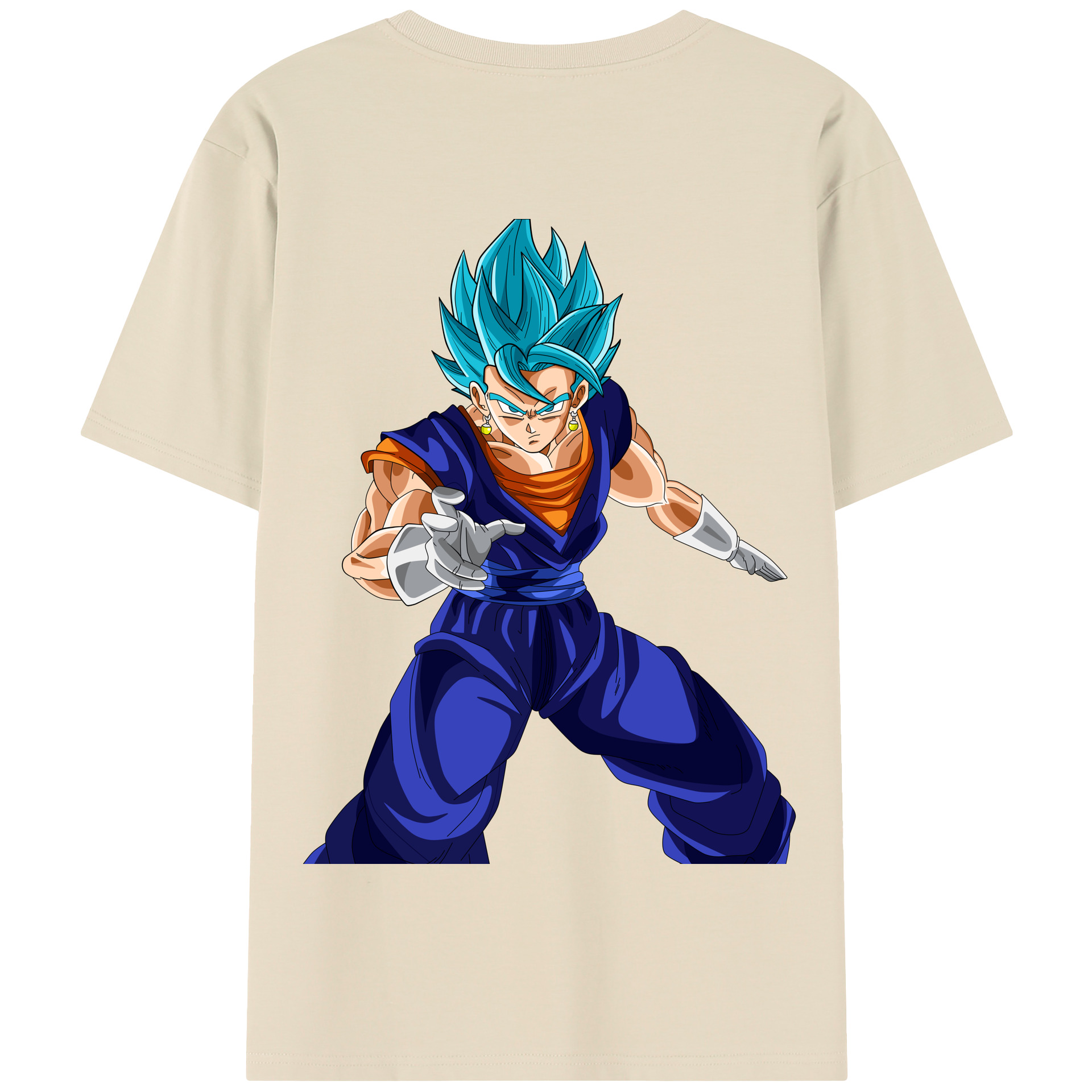 （画像用） ドラゴンボール ベジット DRAGON BALL Vegetto 綿100％半袖Tシャツ（背面プリント）
