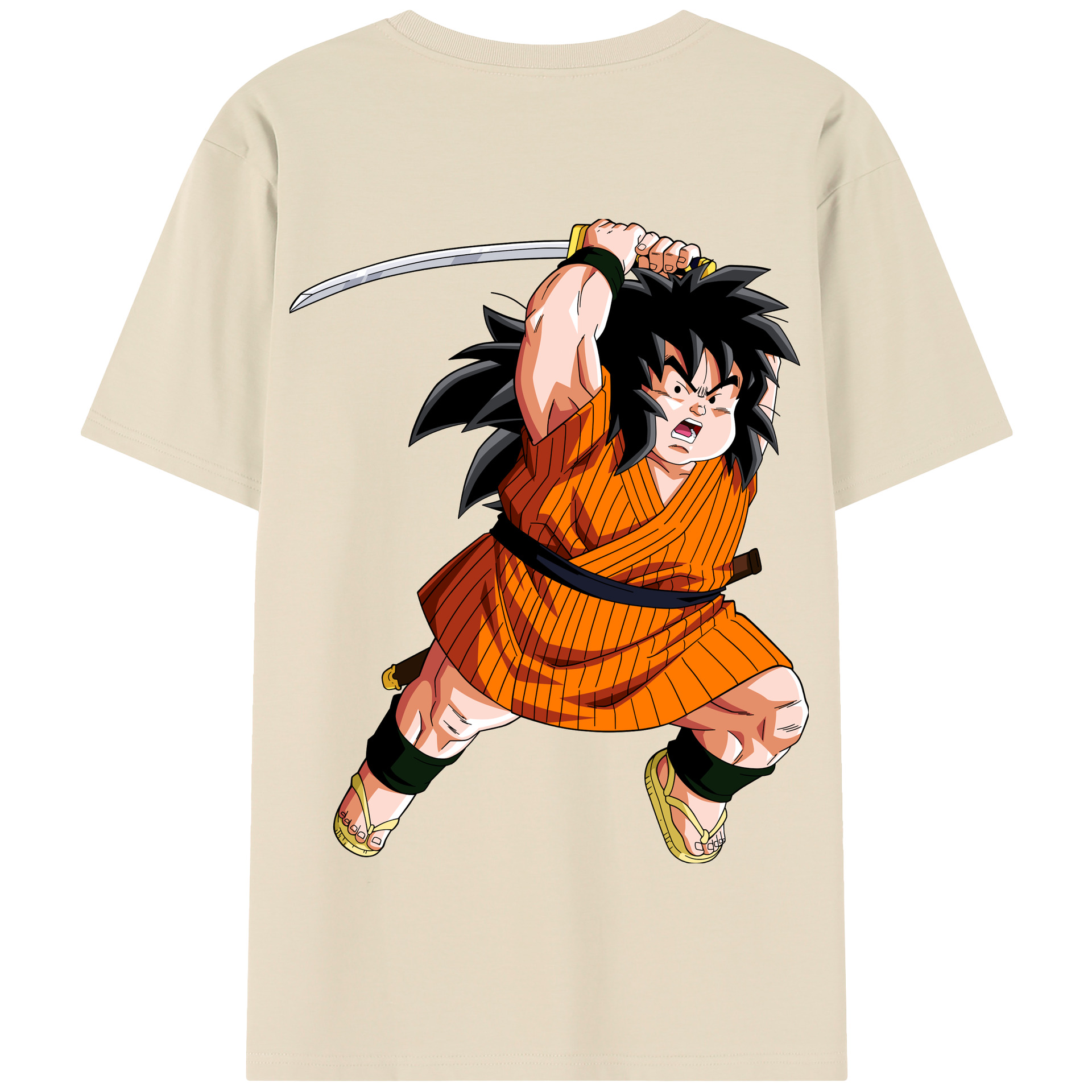 （画像用） ドラゴンボール やじろべえ DRAGON BALL Yajirobe 綿100％半袖Tシャツ（背面プリント）