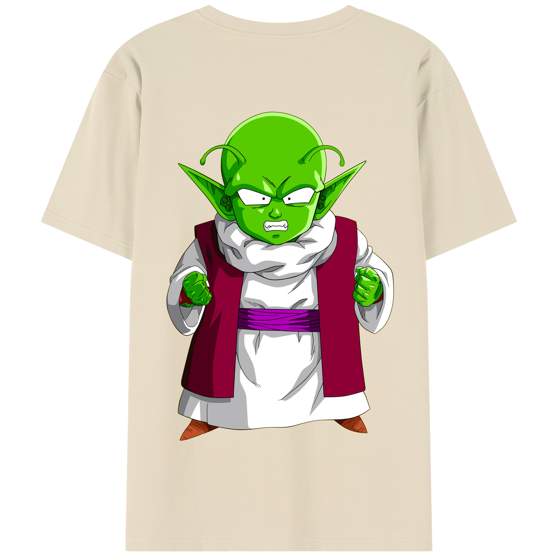 （画像用） ドラゴンボール ピッコロ DRAGON BALL Piccolo 綿100％半袖Tシャツ（背面プリント）