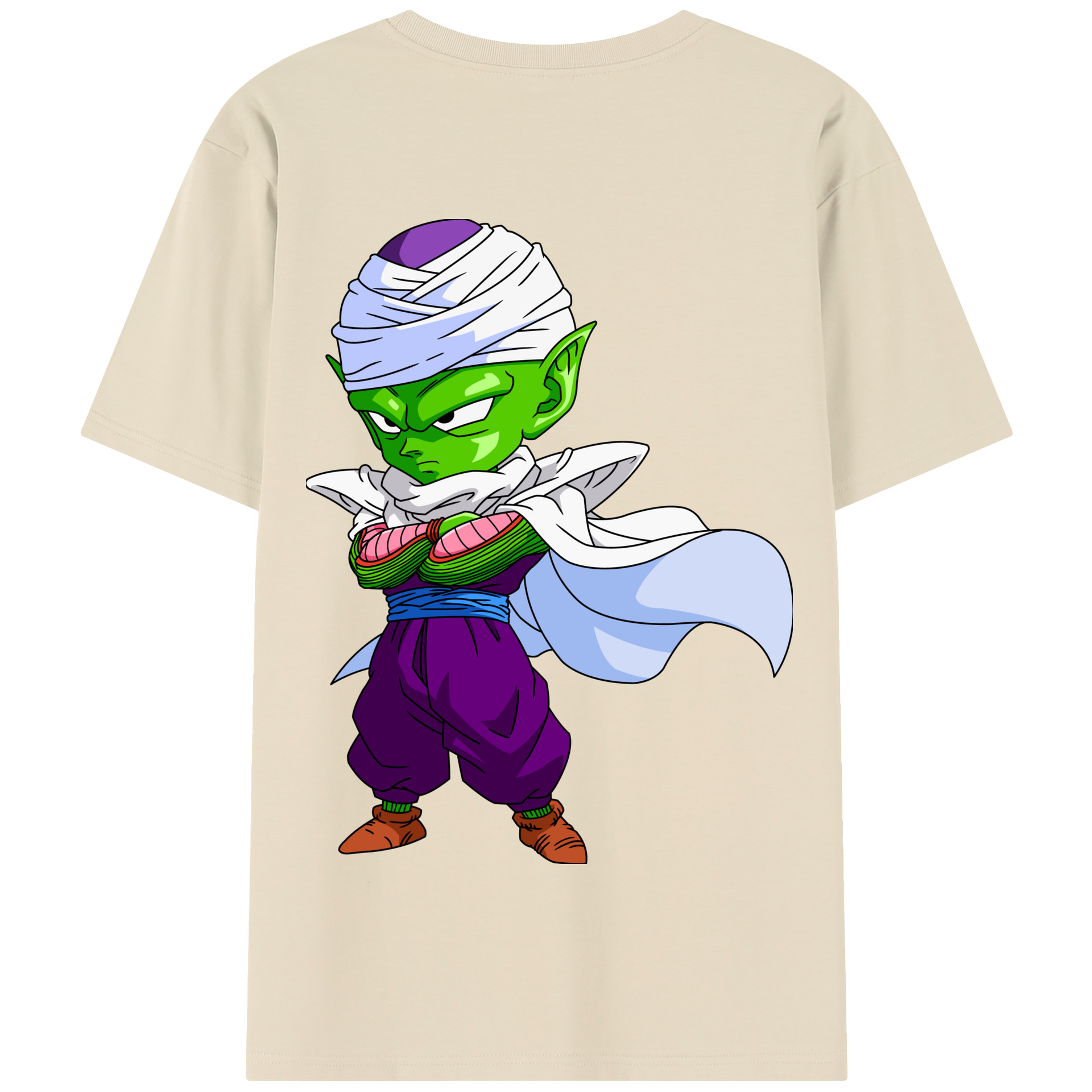 （画像用） ドラゴンボール ピッコロ DRAGON BALL Piccolo 綿100％半袖Tシャツ（背面プリント）