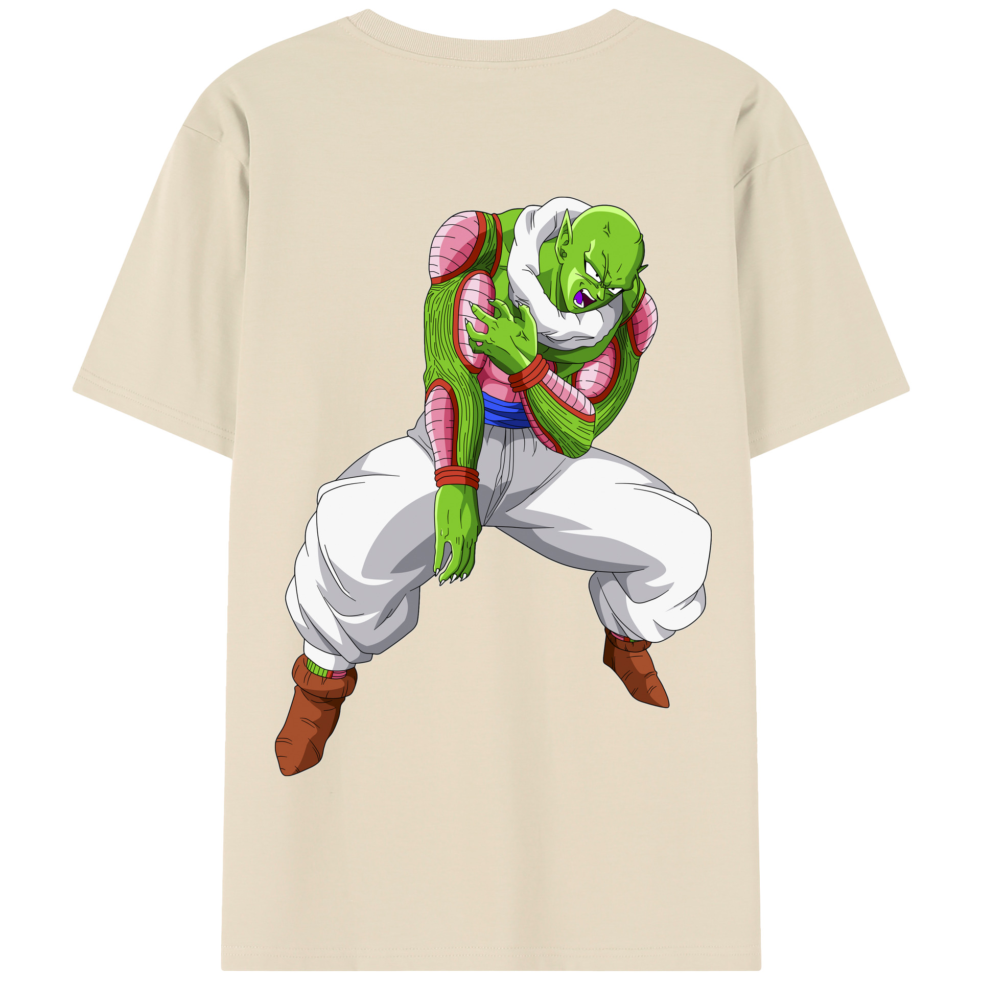 （画像用） ドラゴンボール ピッコロ DRAGON BALL Piccolo 綿100％半袖Tシャツ（背面プリント）