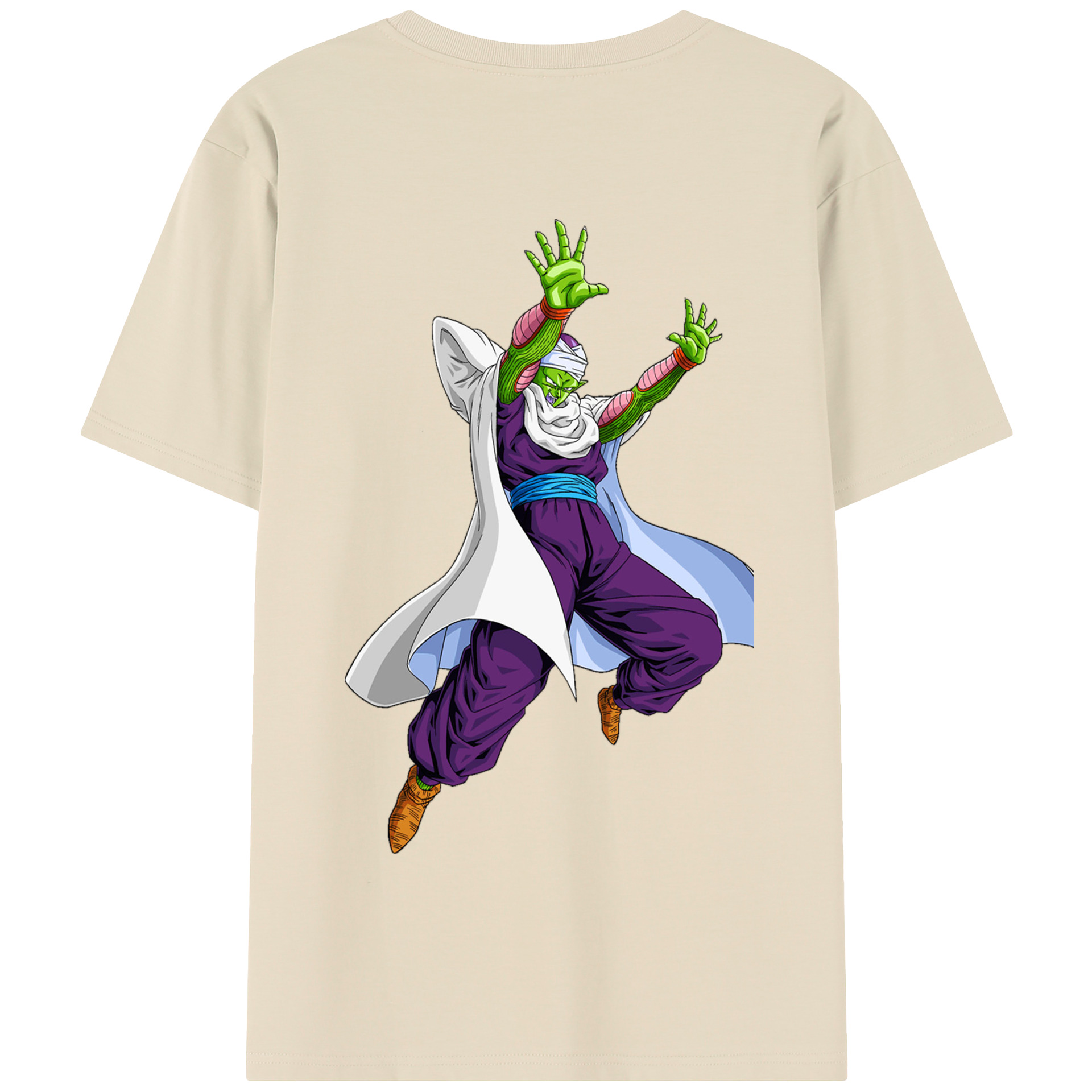 （画像用） ドラゴンボール ピッコロ DRAGON BALL Piccolo 綿100％半袖Tシャツ（背面プリント）