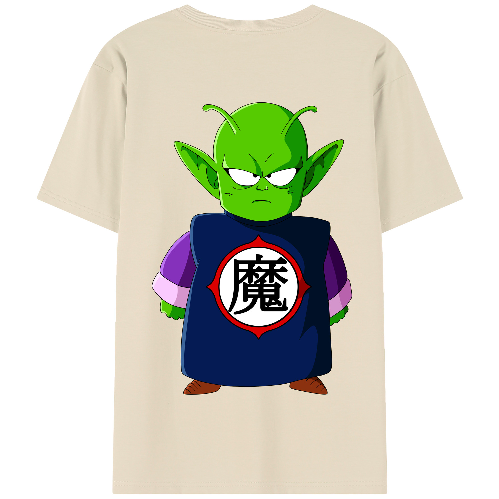 （画像用） ドラゴンボール ピッコロ DRAGON BALL Piccolo 綿100％半袖Tシャツ（背面プリント）