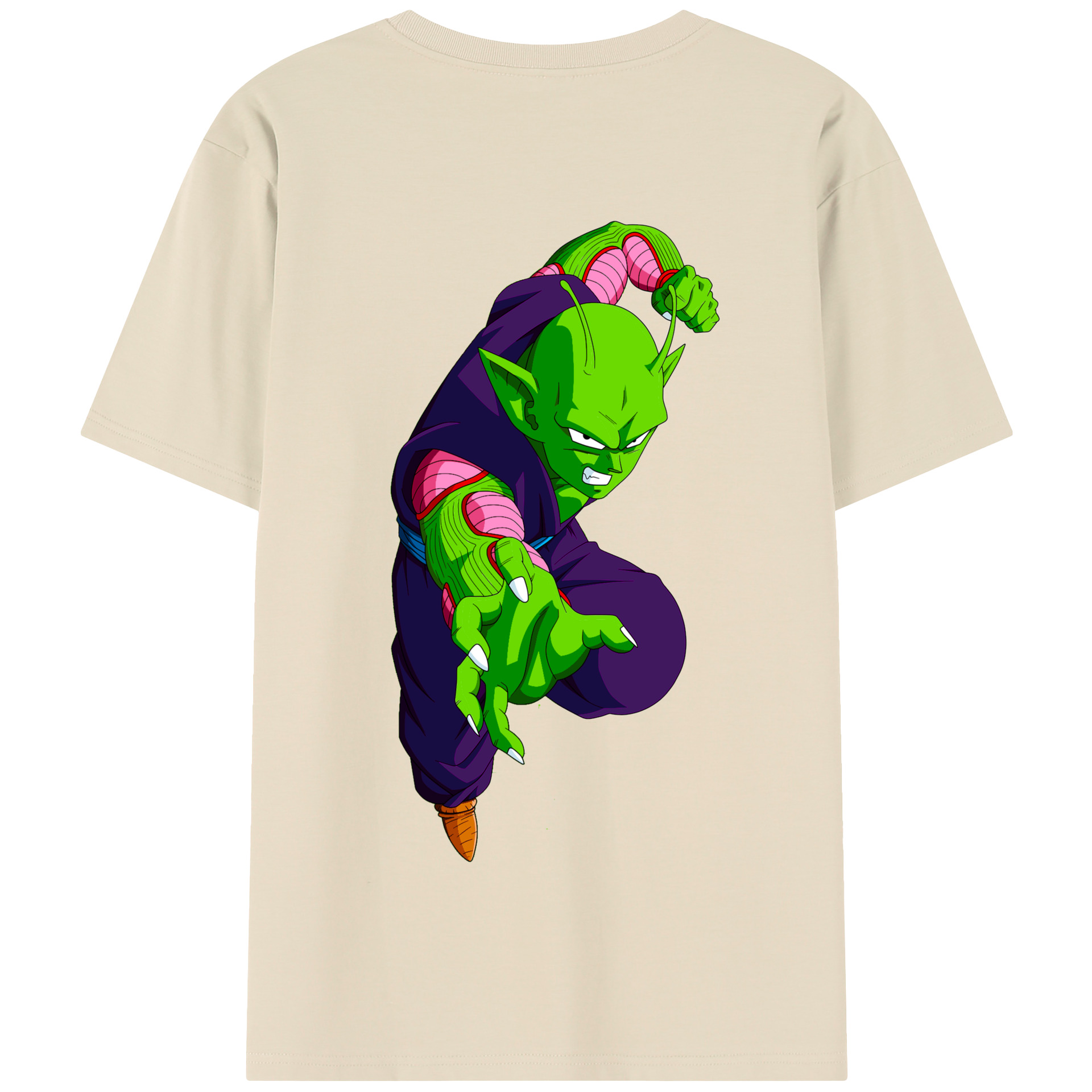 （画像用） ドラゴンボール ピッコロ DRAGON BALL Piccolo 綿100％半袖Tシャツ（背面プリント）