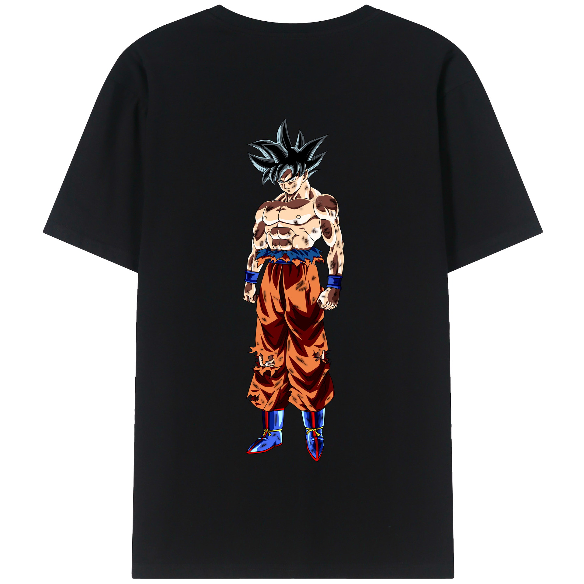 （画像用） ドラゴンボール 孫悟空（そん ごくう）Son Goku カカロット DRAGON BALL Kakarotto 綿100％半袖Tシャツ（背面プリント）