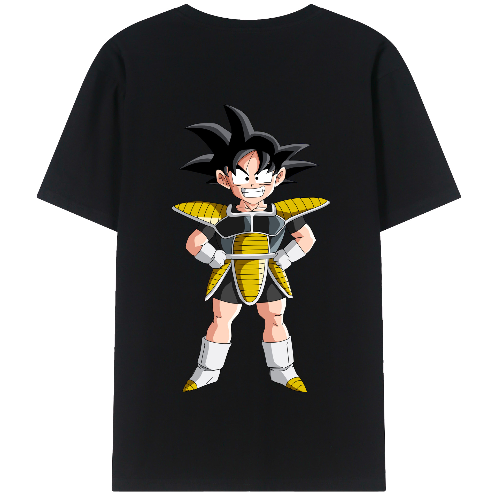 （画像用） ドラゴンボール 孫悟空（そん ごくう）Son Goku カカロット DRAGON BALL Kakarotto 綿100％半袖Tシャツ（背面プリント）