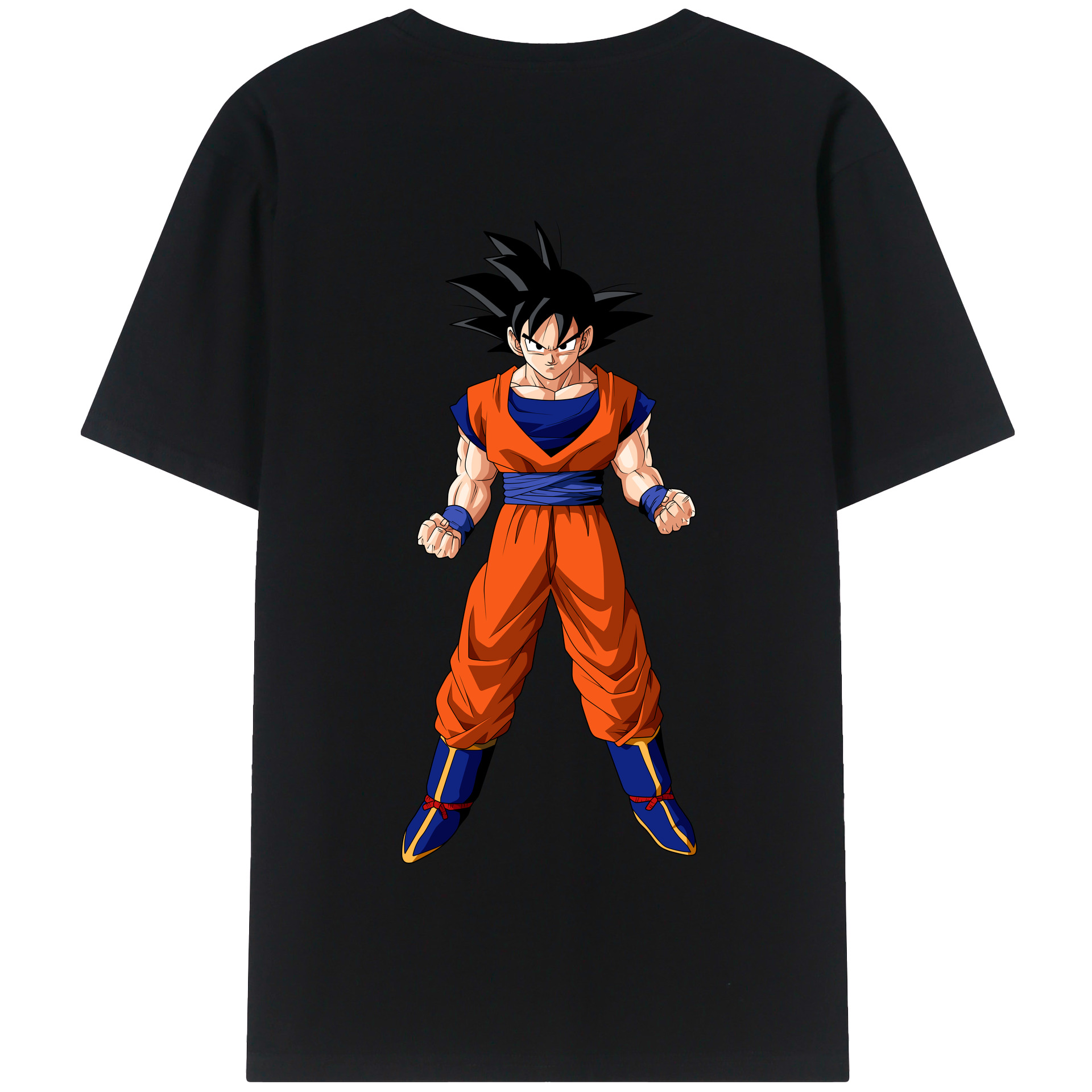 （画像用） ドラゴンボール 孫悟空（そん ごくう）Son Goku カカロット DRAGON BALL Kakarotto 綿100％半袖Tシャツ（背面プリント）