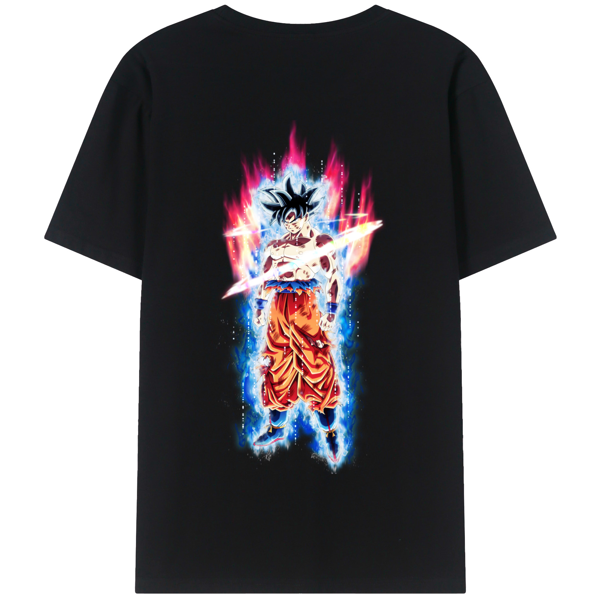 （画像用） ドラゴンボール 孫悟空（そん ごくう）Son Goku カカロット DRAGON BALL Kakarotto 綿100％半袖Tシャツ（背面プリント）