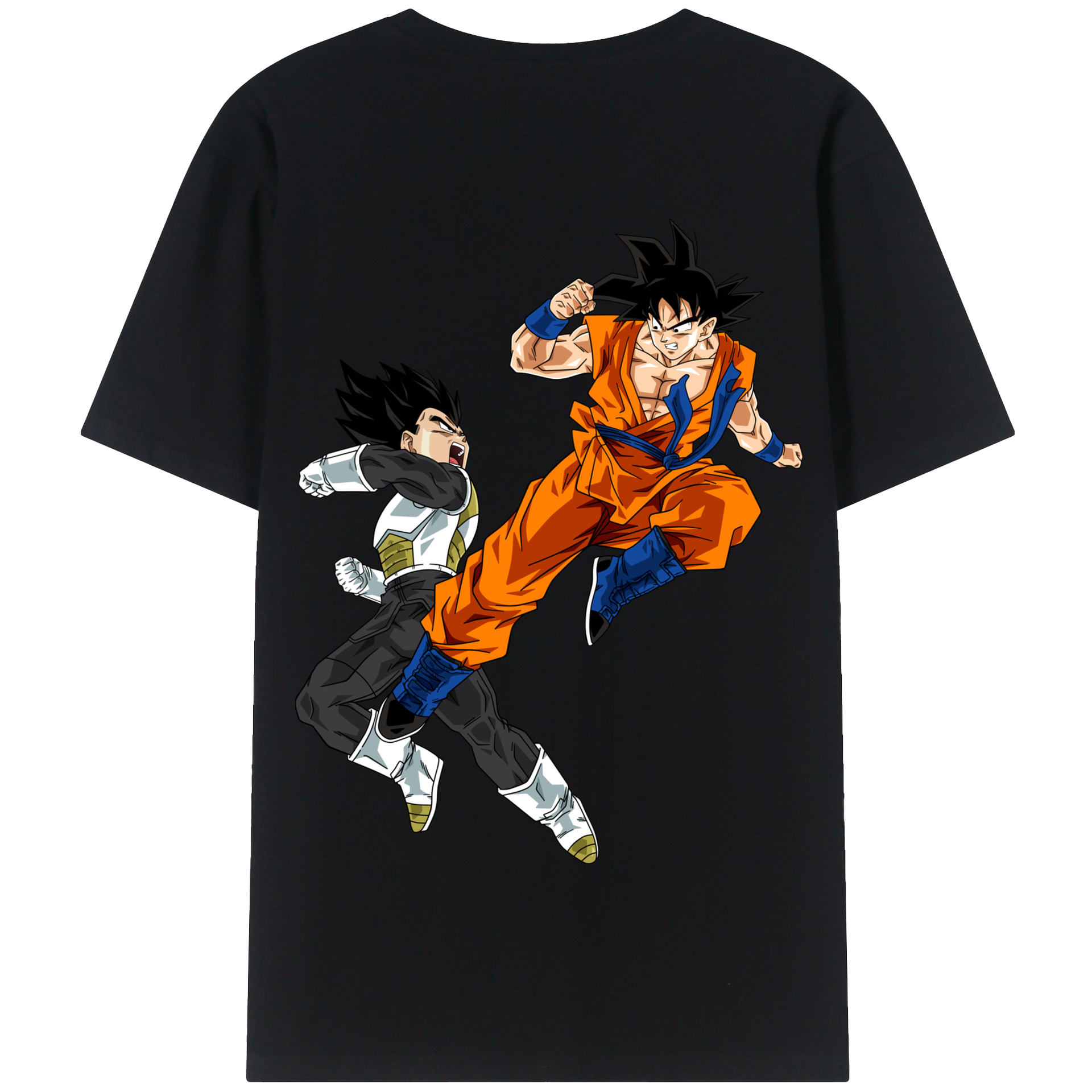 （画像用） ドラゴンボール 孫悟空（そん ごくう）Son Goku カカロット DRAGON BALL Kakarotto 綿100％半袖Tシャツ（背面プリント）