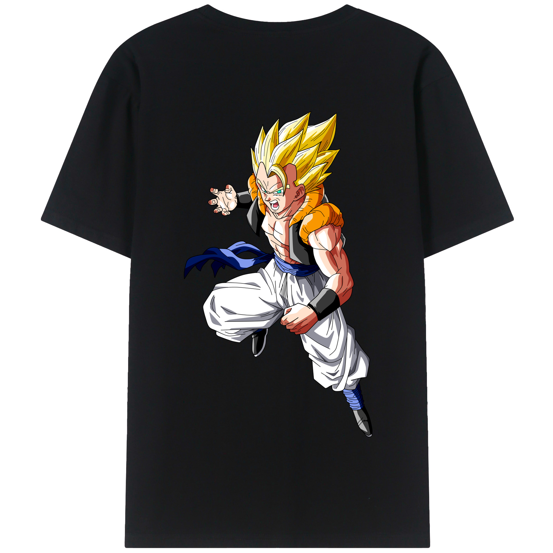 （画像用） ドラゴンボール ベジータ四世（Bejīta Yonsei）DRAGON BALL Vegeta IV 綿100％半袖Tシャツ（背面プリント）