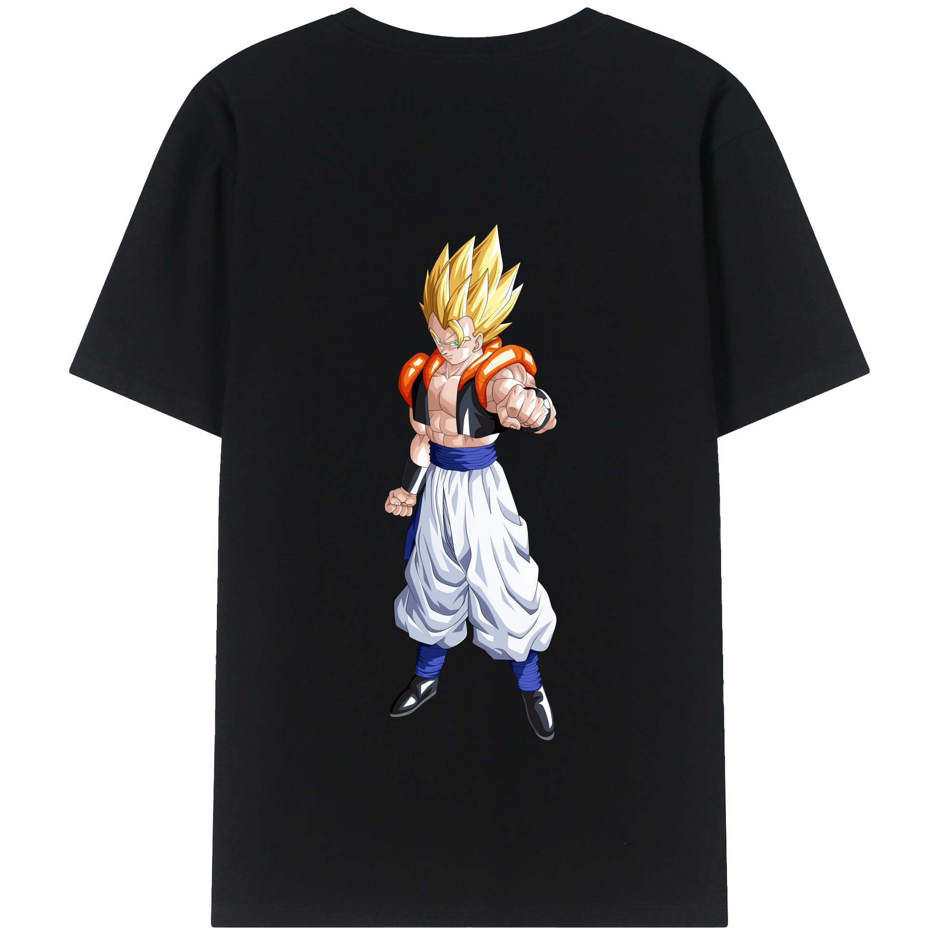 （画像用） ドラゴンボール ベジータ四世（Bejīta Yonsei）DRAGON BALL Vegeta IV 綿100％半袖Tシャツ（背面プリント）