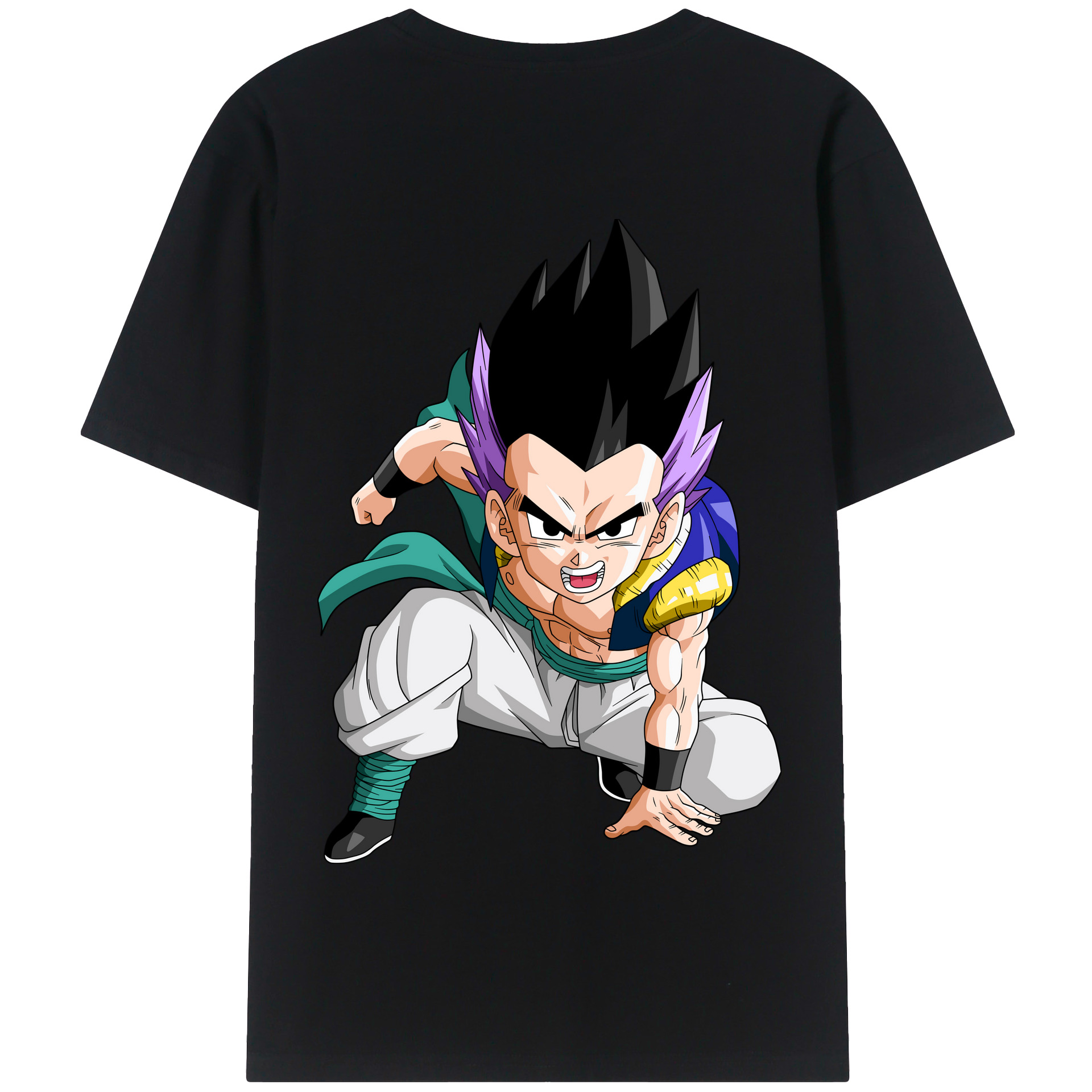 （画像用） ドラゴンボール 孫 悟飯（そんごはん）DRAGON BALL Son Gohan 綿100％半袖Tシャツ（背面プリント）