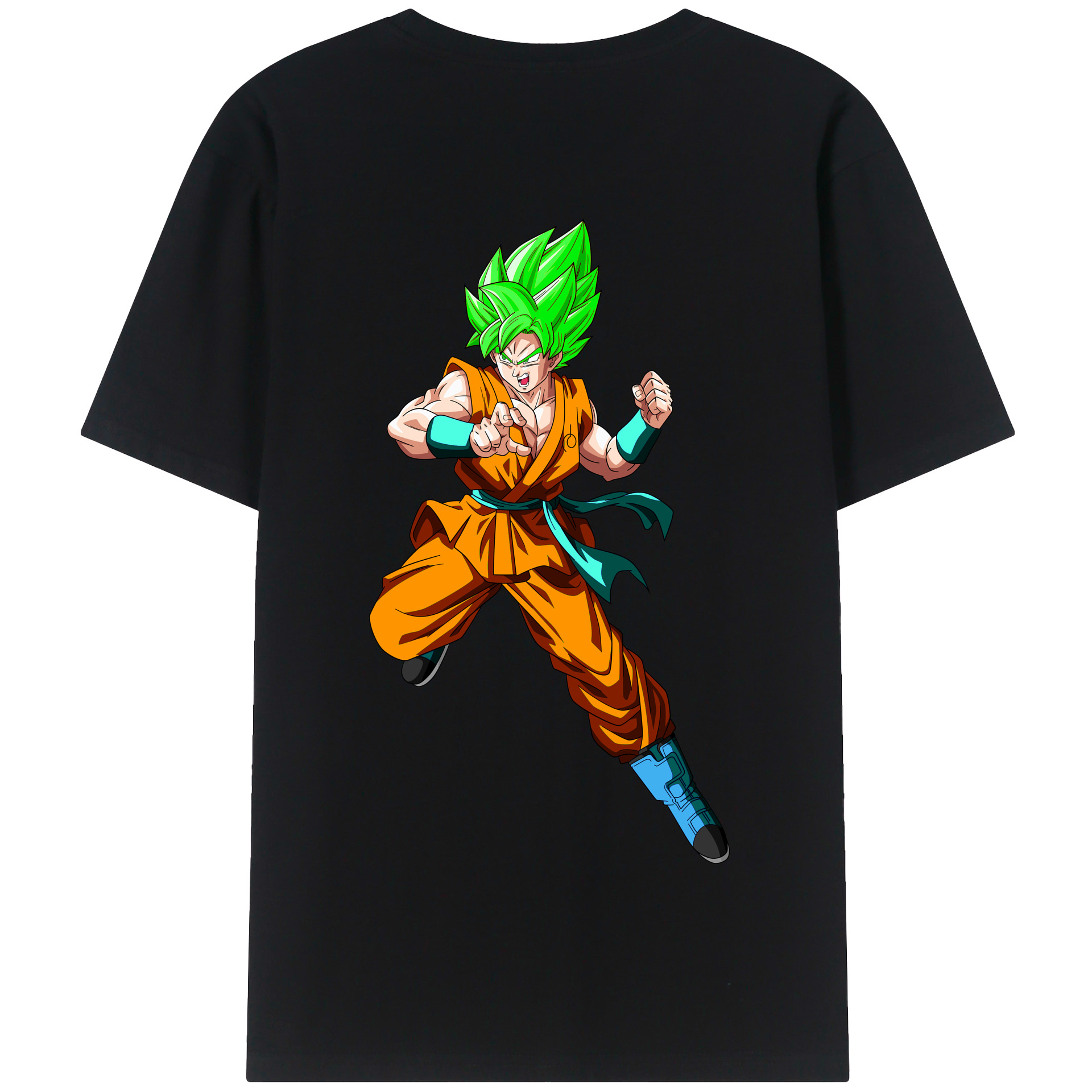 （画像用） ドラゴンボール 孫 悟飯（そんごはん）DRAGON BALL Son Gohan 綿100％半袖Tシャツ（背面プリント）