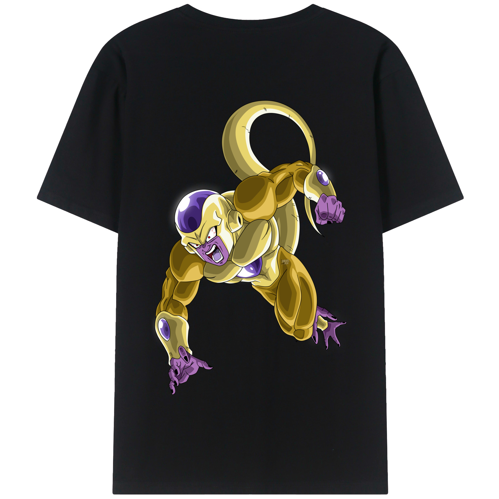（画像用） ドラゴンボール フリーザ DRAGON BALL Frieza 綿100％半袖Tシャツ（背面プリント）