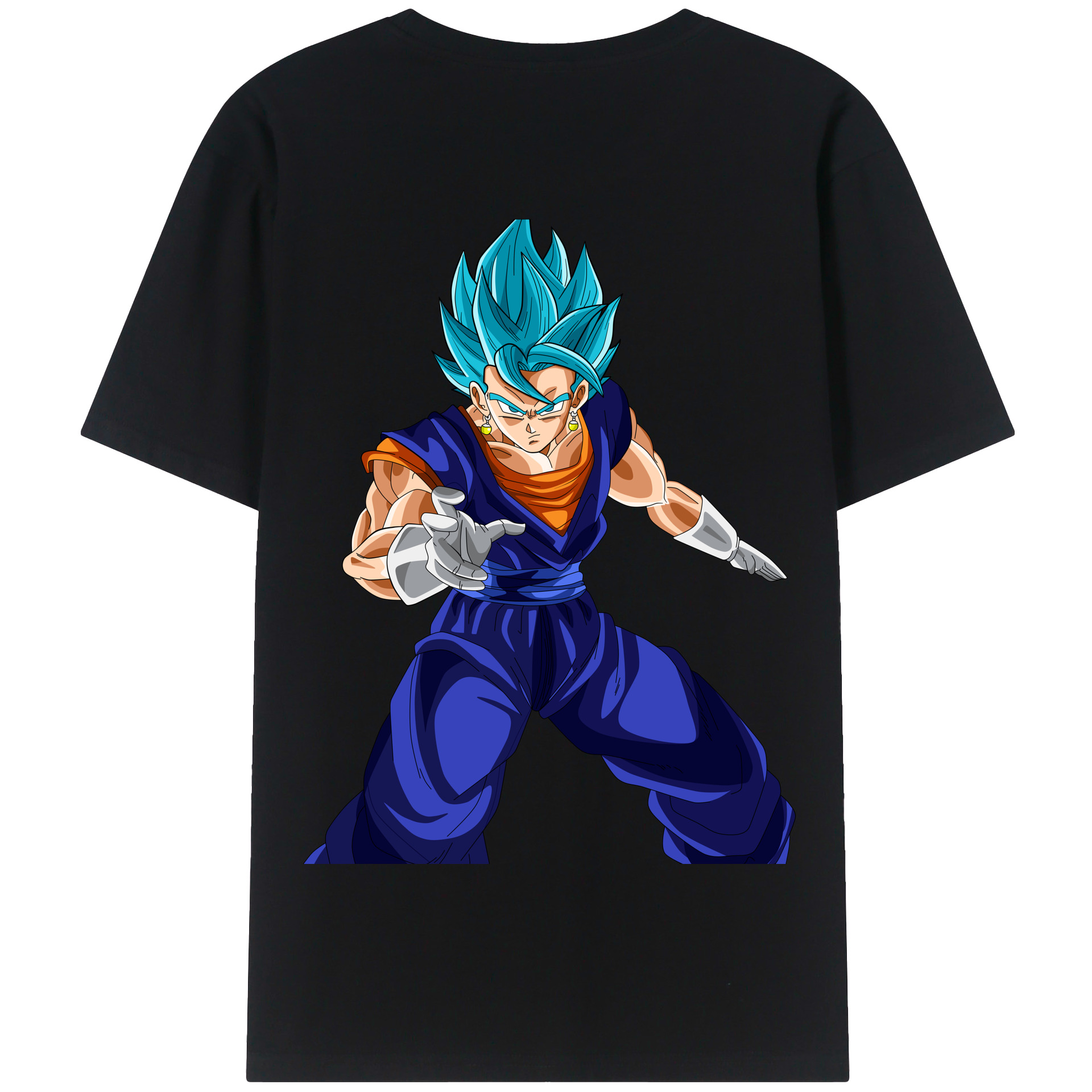 （画像用） ドラゴンボール ベジット DRAGON BALL Vegetto 綿100％半袖Tシャツ（背面プリント）
